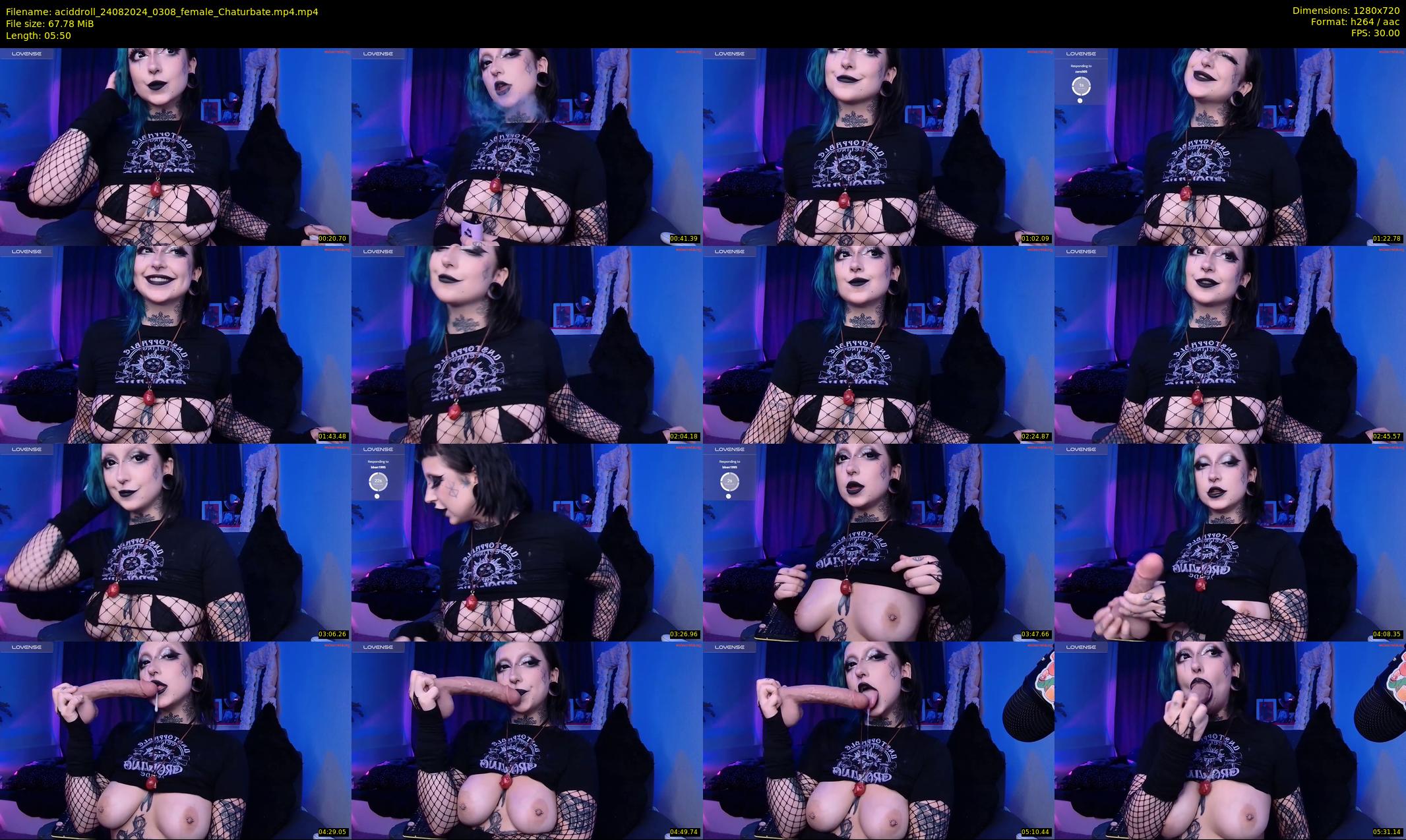 aciddroll — 6 minute Chaturbate female cam show recording, 720p, Aug 24, 2024