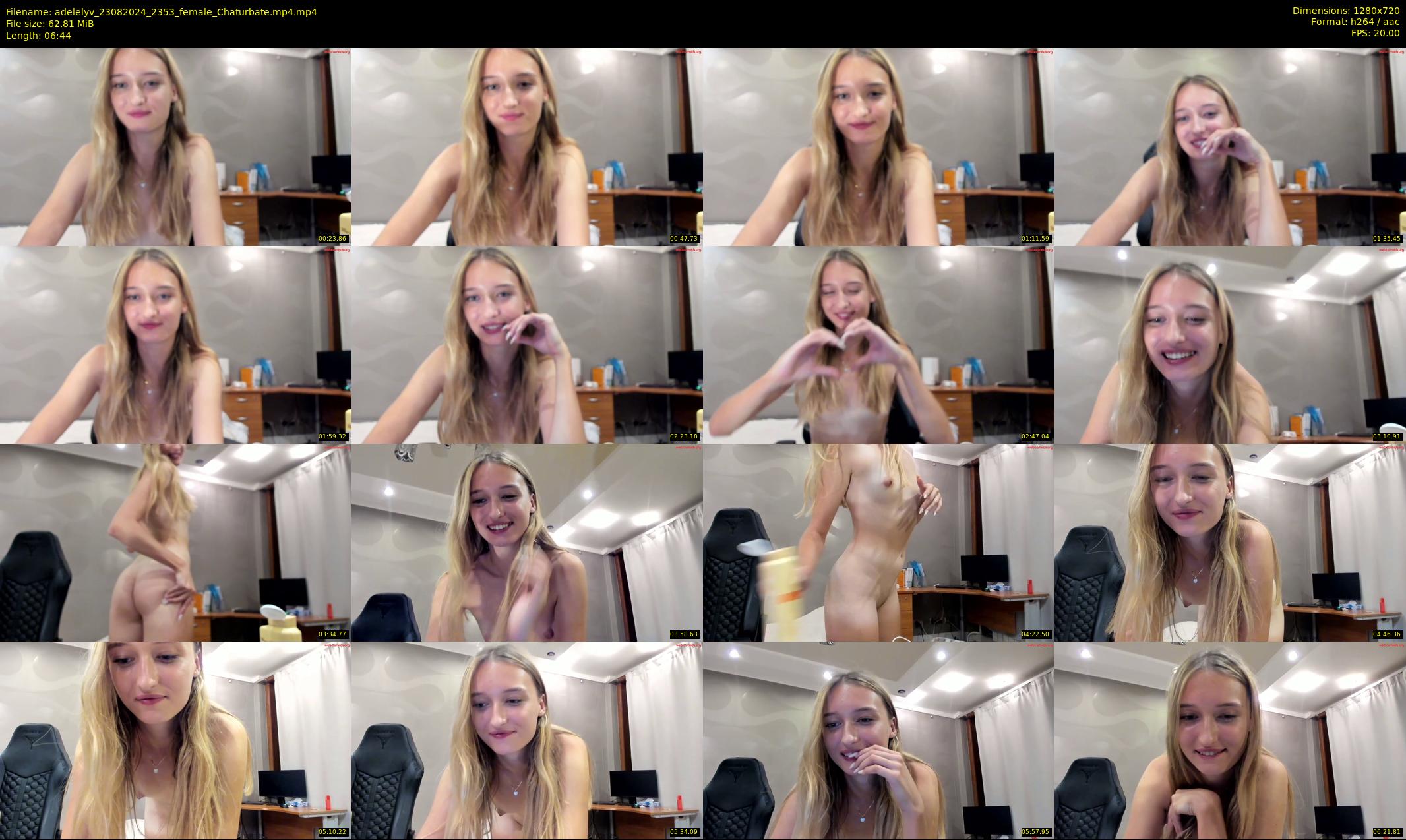 adelelyv — 7 minute Chaturbate female cam show recording, 720p, Aug 23, 2024