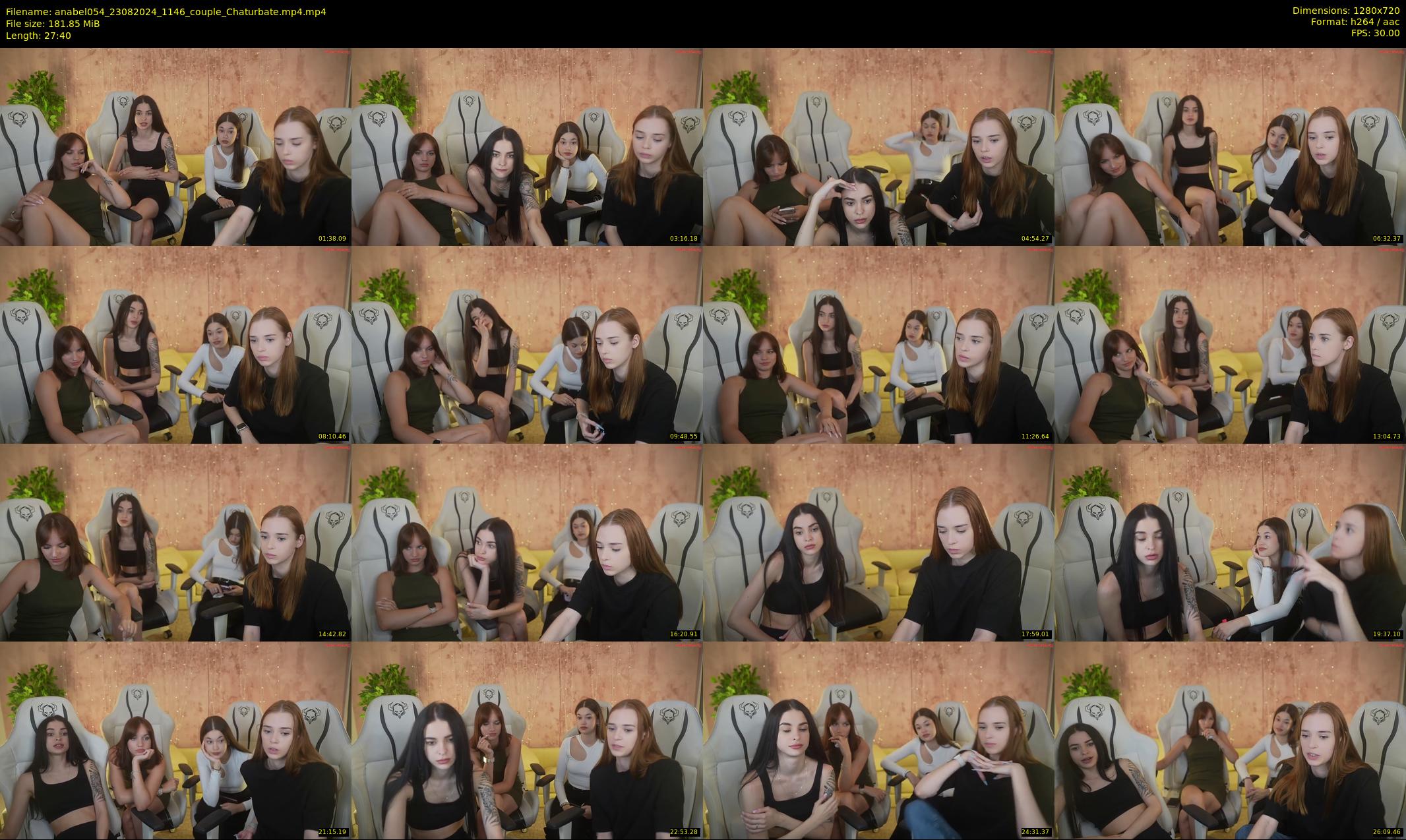 anabel054 — 28 minute Chaturbate female cam show recording, 720p, Aug 23, 2024