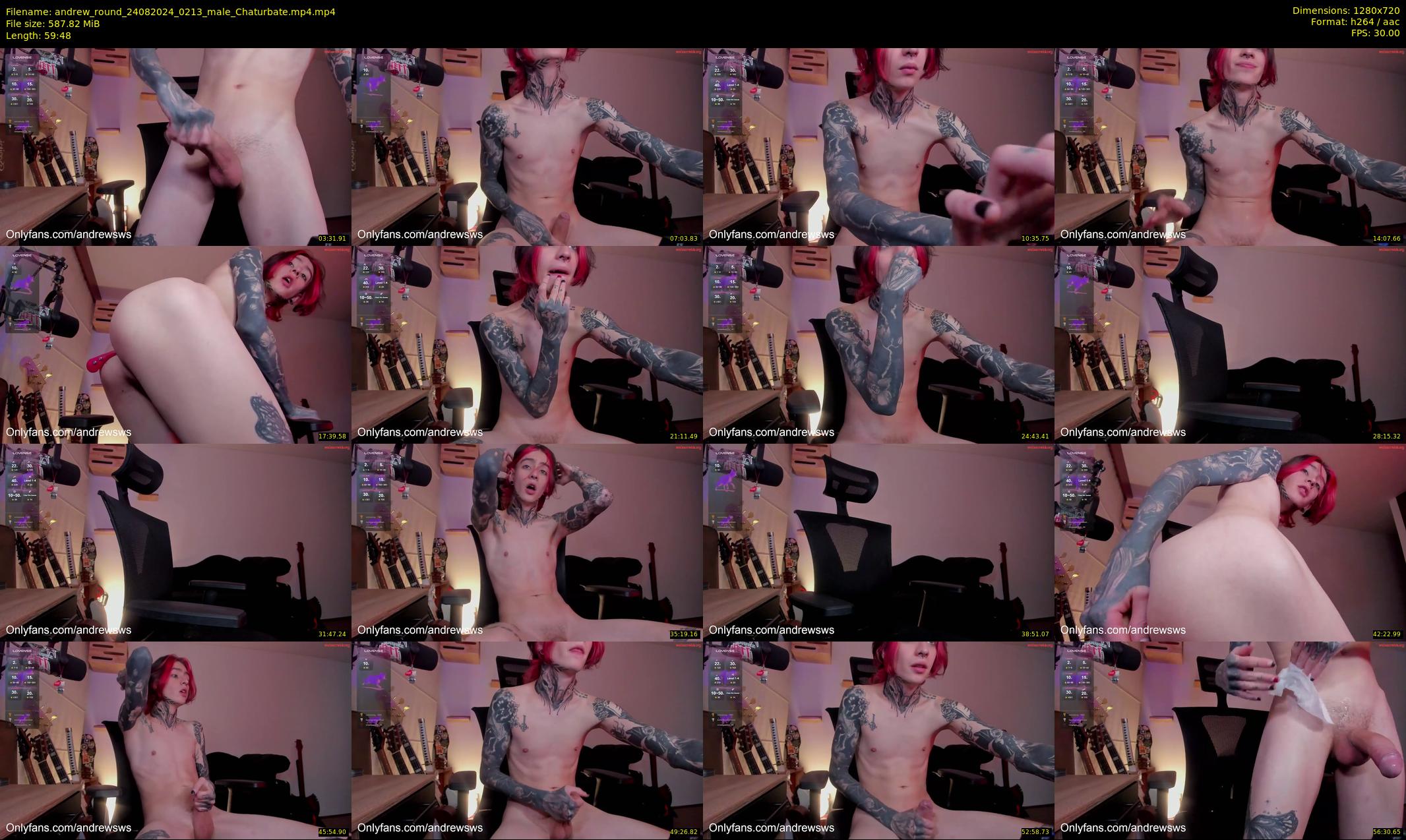 andrew_round — 60 minute Chaturbate male cam show recording, 720p, Aug 24, 2024
