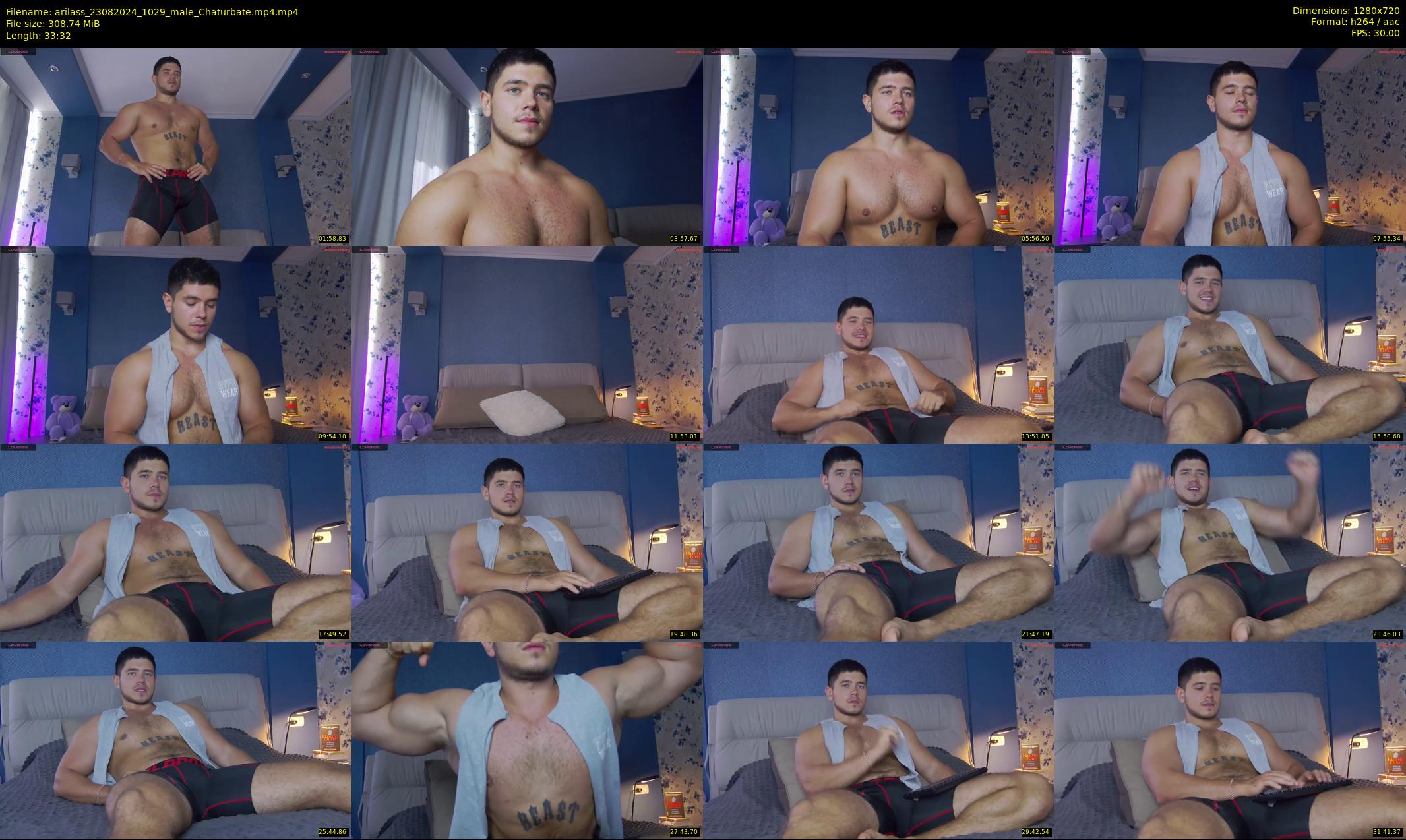 arilass — 34 minute Chaturbate male cam show recording, 720p, Aug 23, 2024