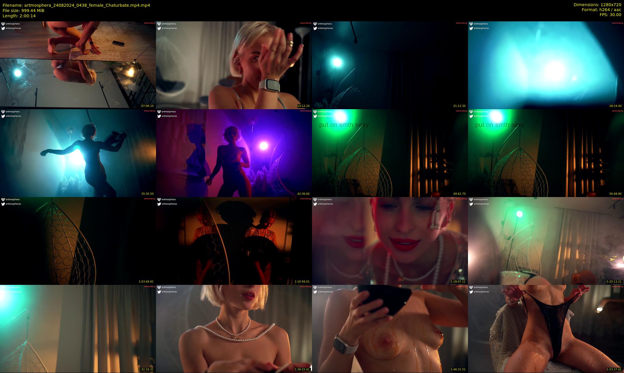 artmosphera — 121 minute Chaturbate female cam show recording, 720p, Aug 24, 2024