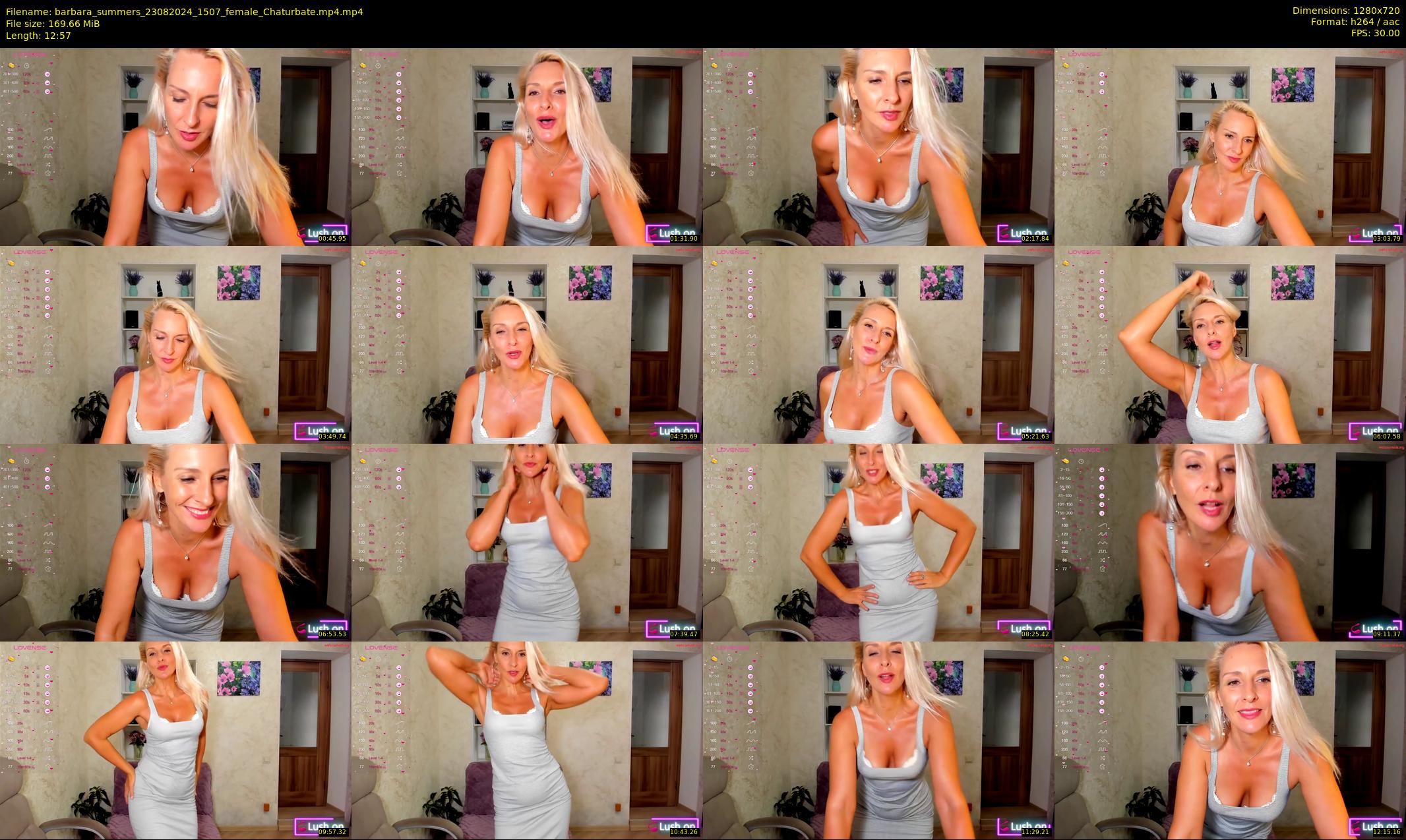 barbara_summers — 13 minute Chaturbate female cam show recording, 720p, Aug 23, 2024