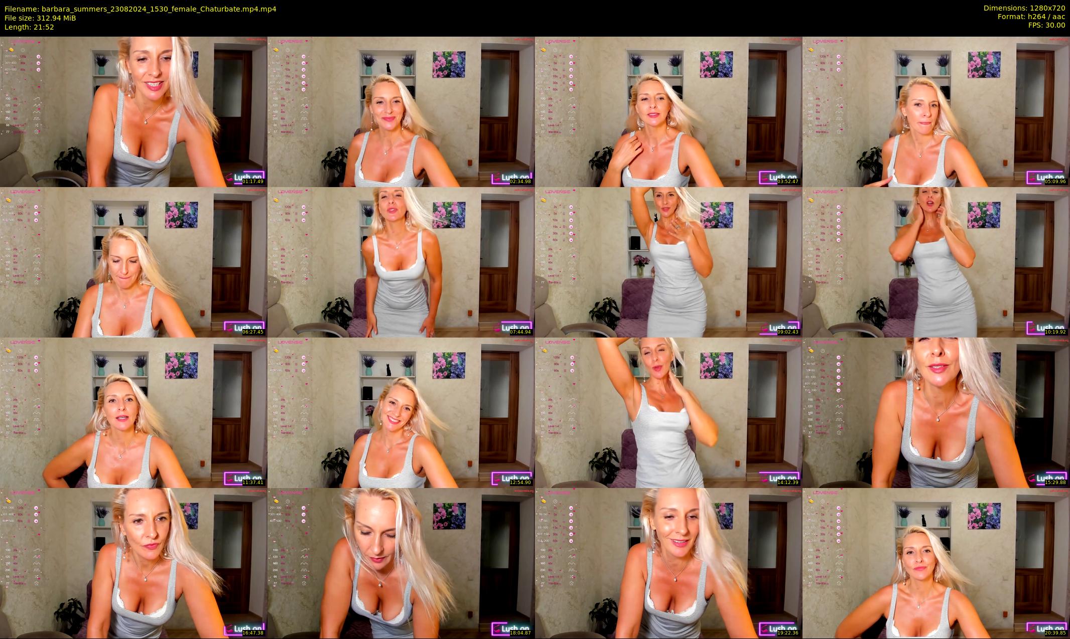 barbara_summers — 22 minute Chaturbate female cam show recording, 720p, Aug 23, 2024