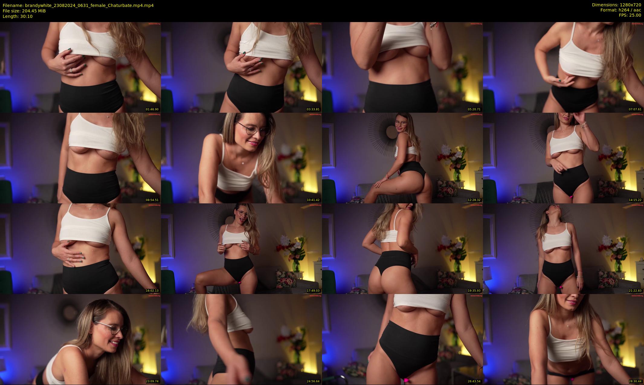brandywhite — 31 minute Chaturbate female cam show recording, 720p, Aug 23, 2024