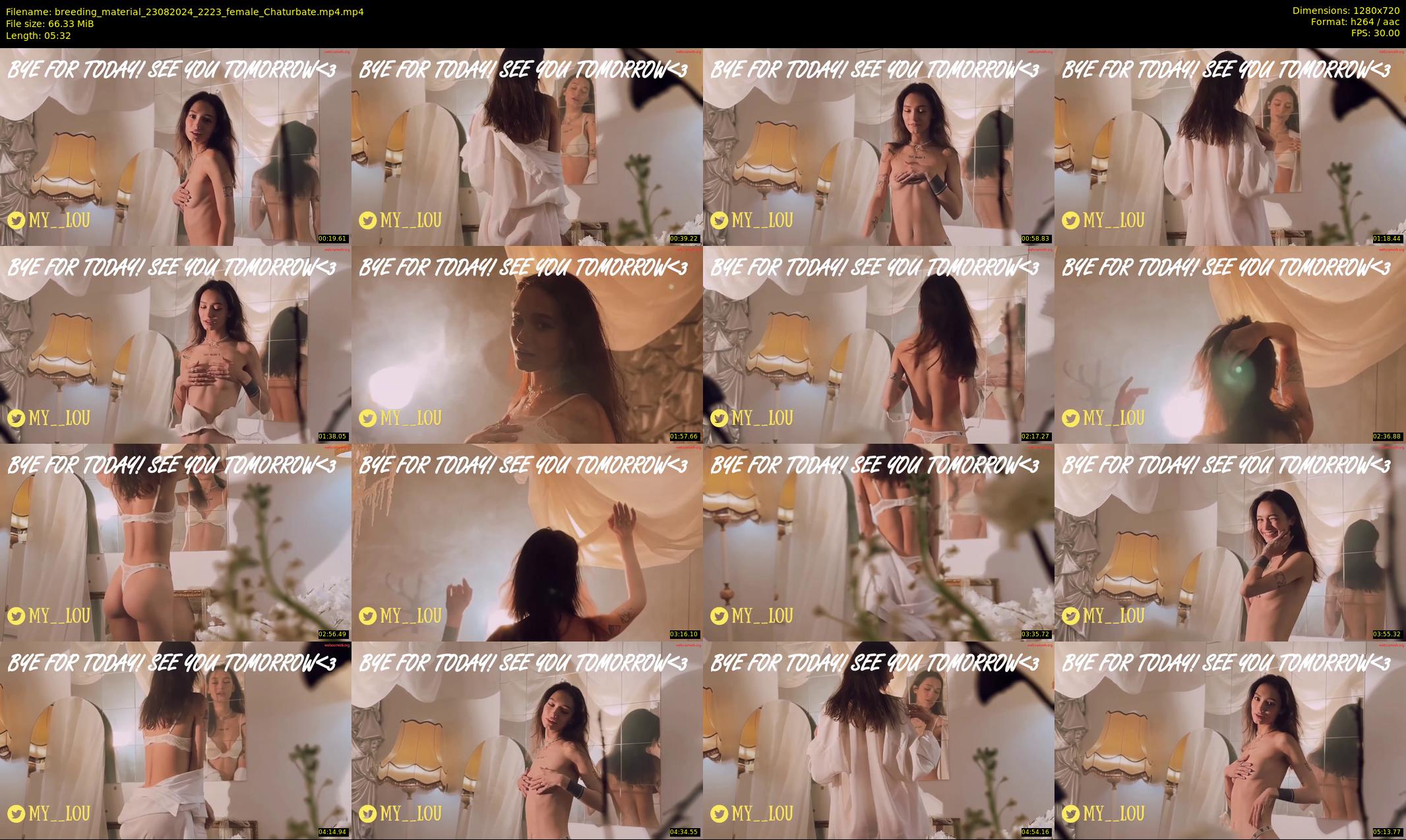 breeding_material — 6 minute Chaturbate female cam show recording, 720p, Aug 23, 2024