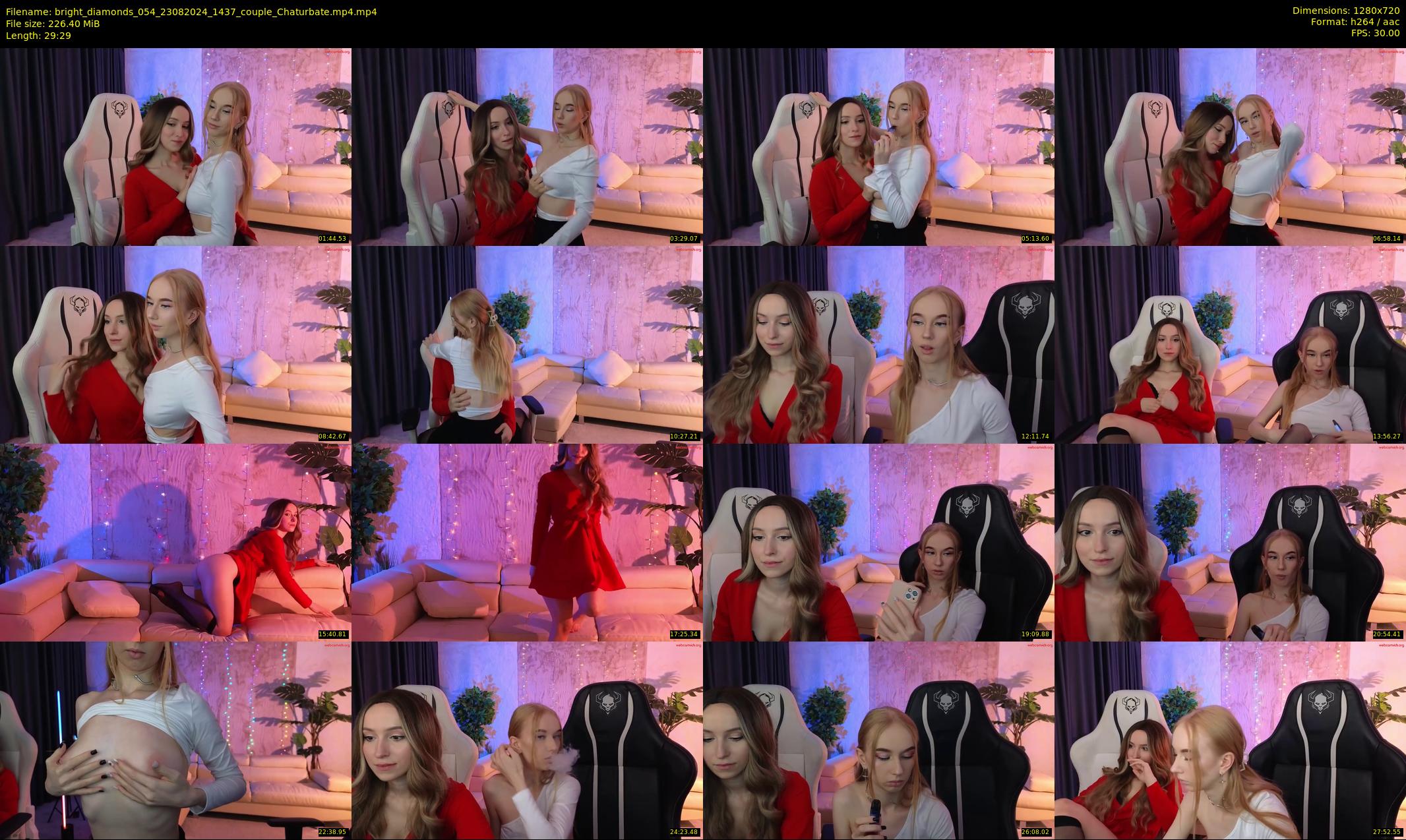 bright_diamonds_054 — 30 minute Chaturbate couple cam show recording, 720p, Aug 23, 2024