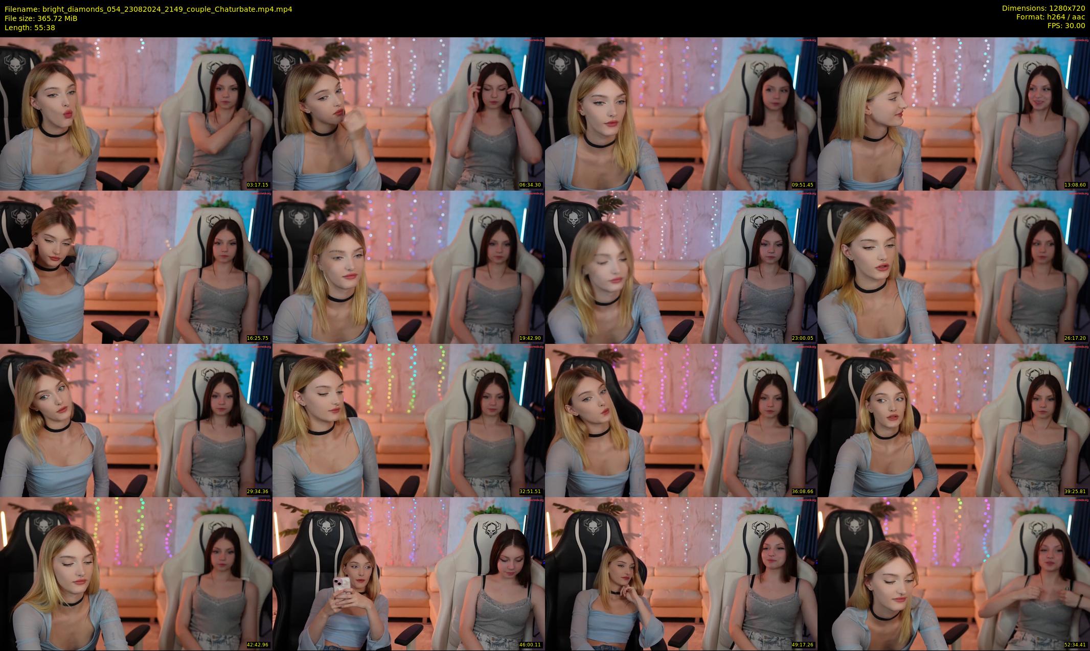 bright_diamonds_054 — 56 minute Chaturbate couple cam show recording, 720p, Aug 23, 2024