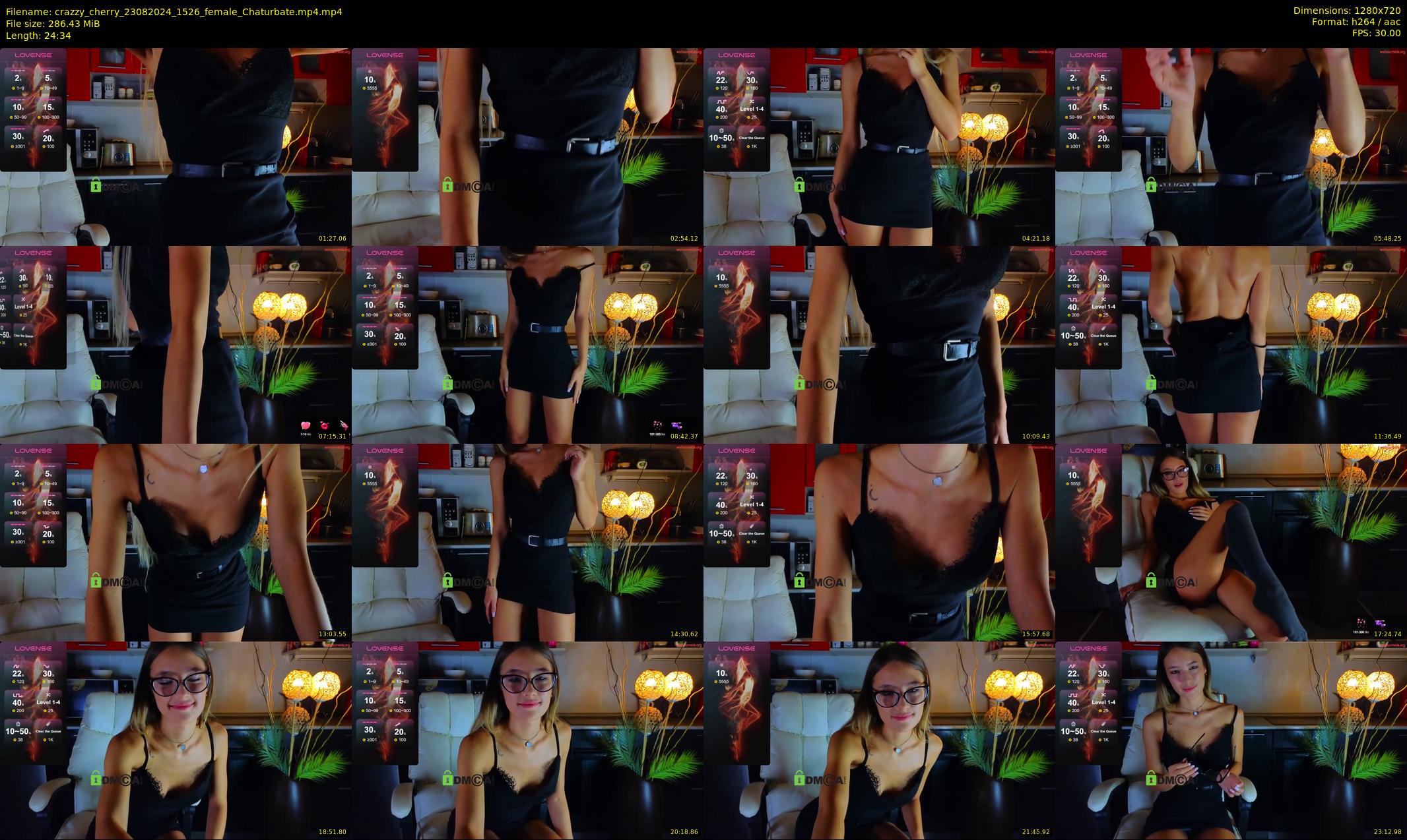 crazzy_cherry — 25 minute Chaturbate female cam show recording, 720p, Aug 23, 2024