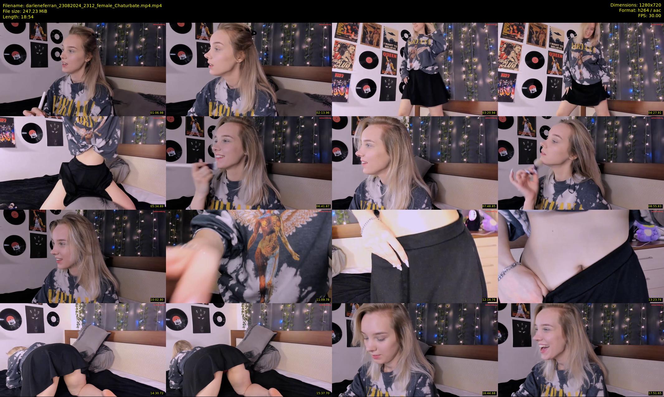 darleneferran — 19 minute Chaturbate female cam show recording, 720p, Aug 23, 2024