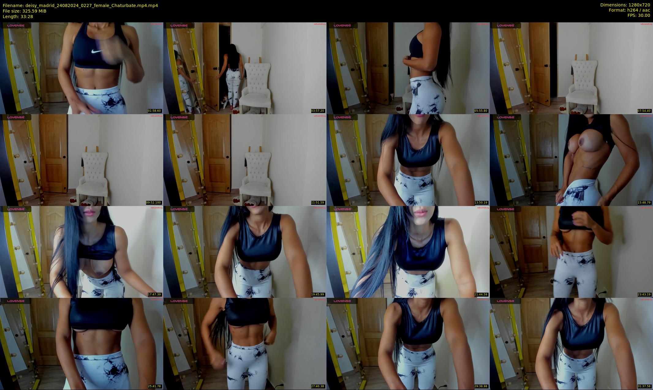 deisy_madrid — 34 minute Chaturbate female cam show recording, 720p, Aug 24, 2024