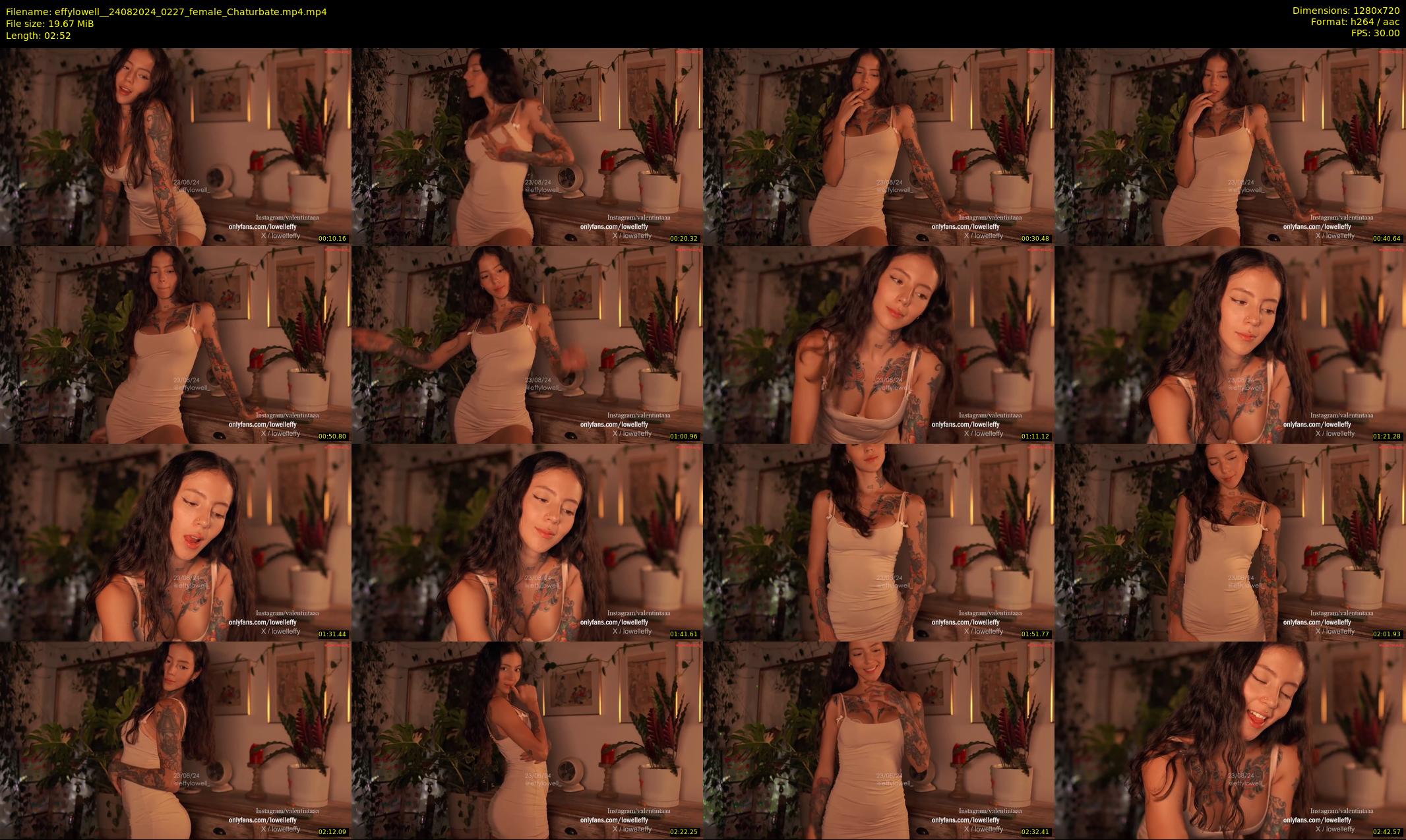 effylowell_ — 3 minute Chaturbate female cam show recording, 720p, Aug 24, 2024