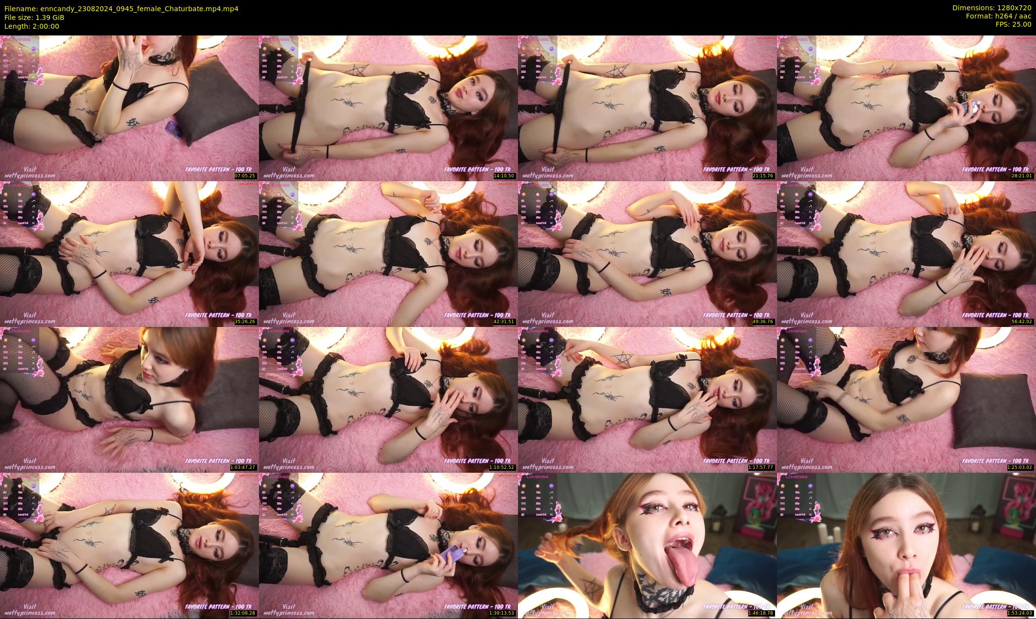 enncandy — 120 minute Chaturbate female cam show recording, 720p, Aug 23, 2024