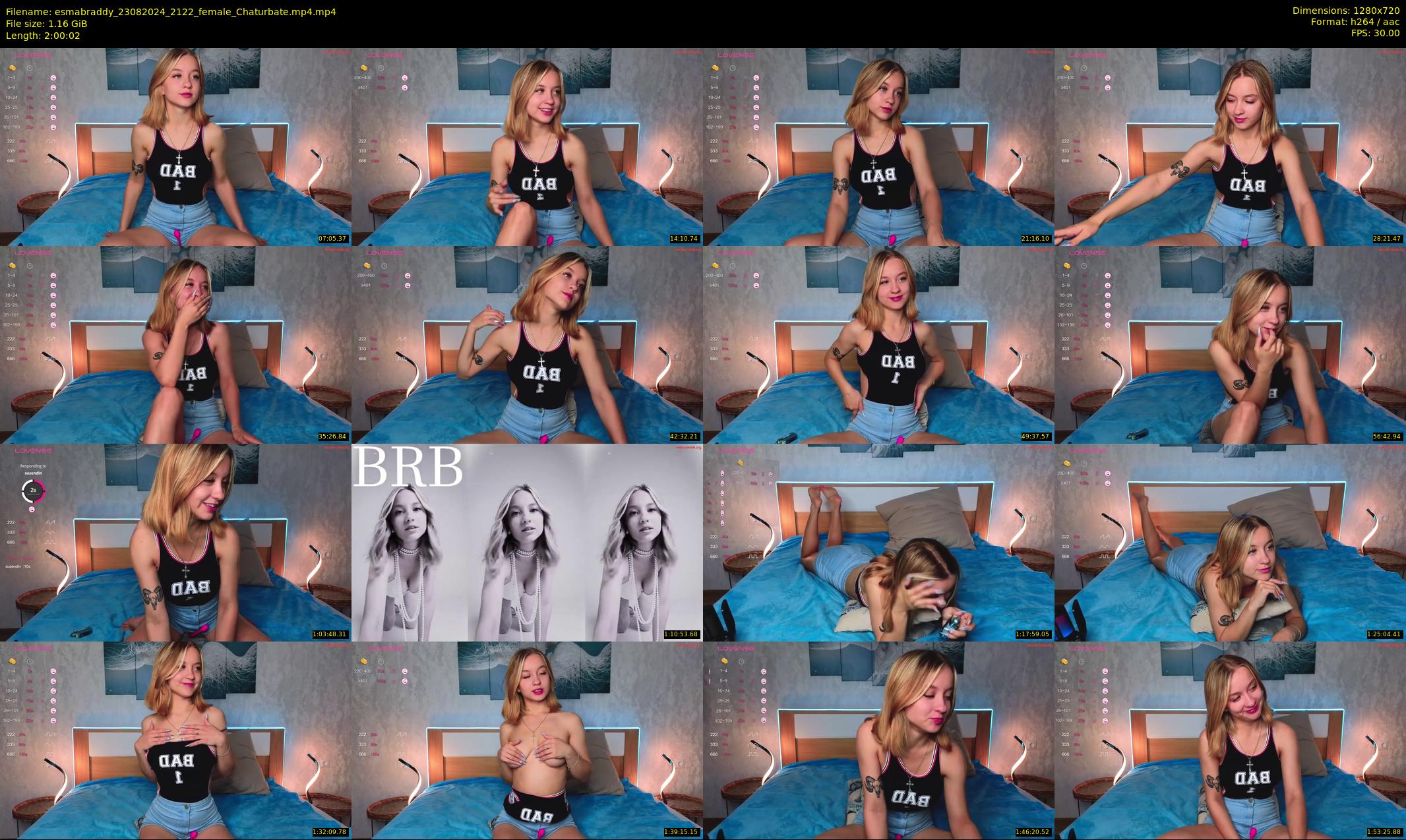 esmabraddy — 121 minute Chaturbate female cam show recording, 720p, Aug 23, 2024