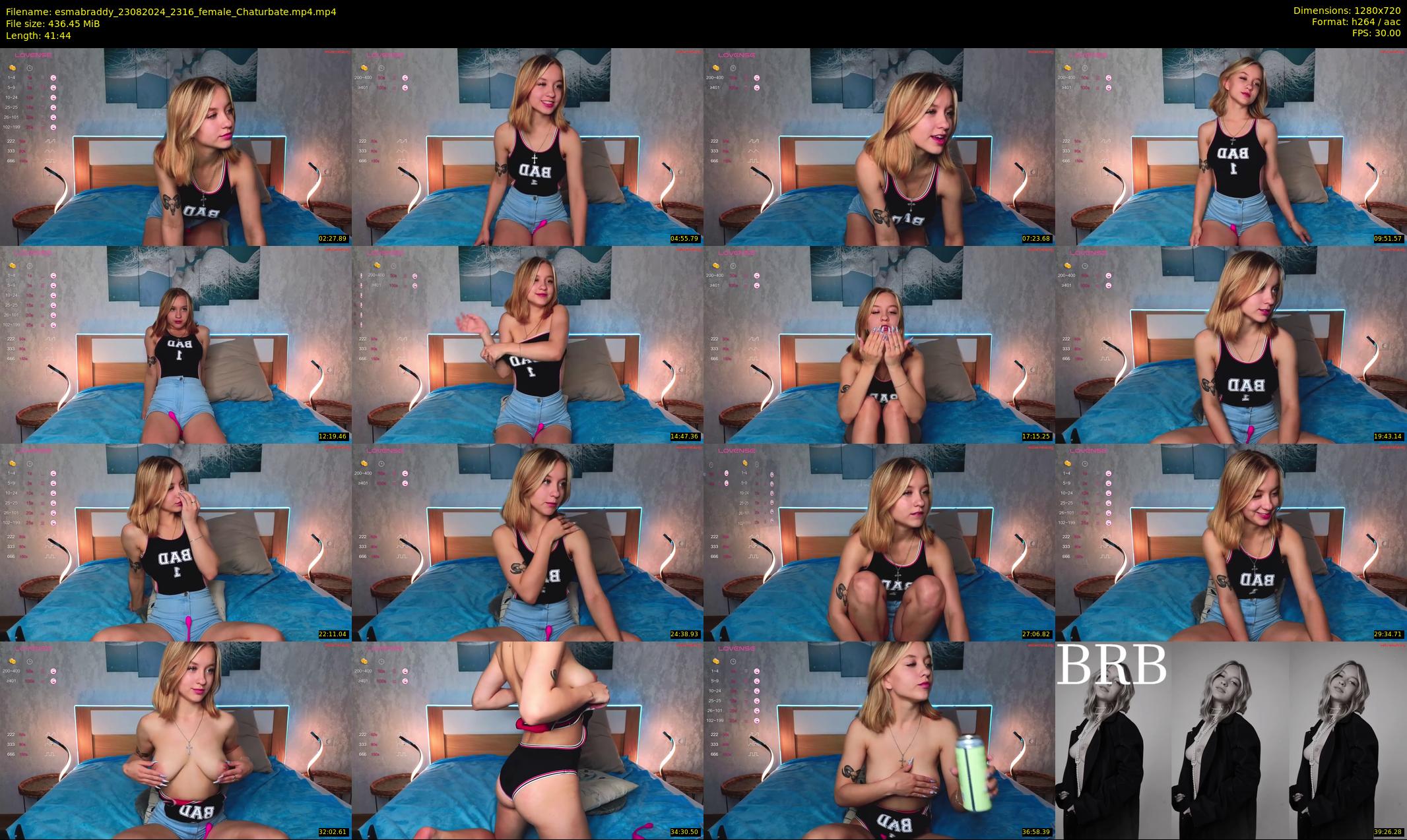 esmabraddy — 42 minute Chaturbate female cam show recording, 720p, Aug 23, 2024