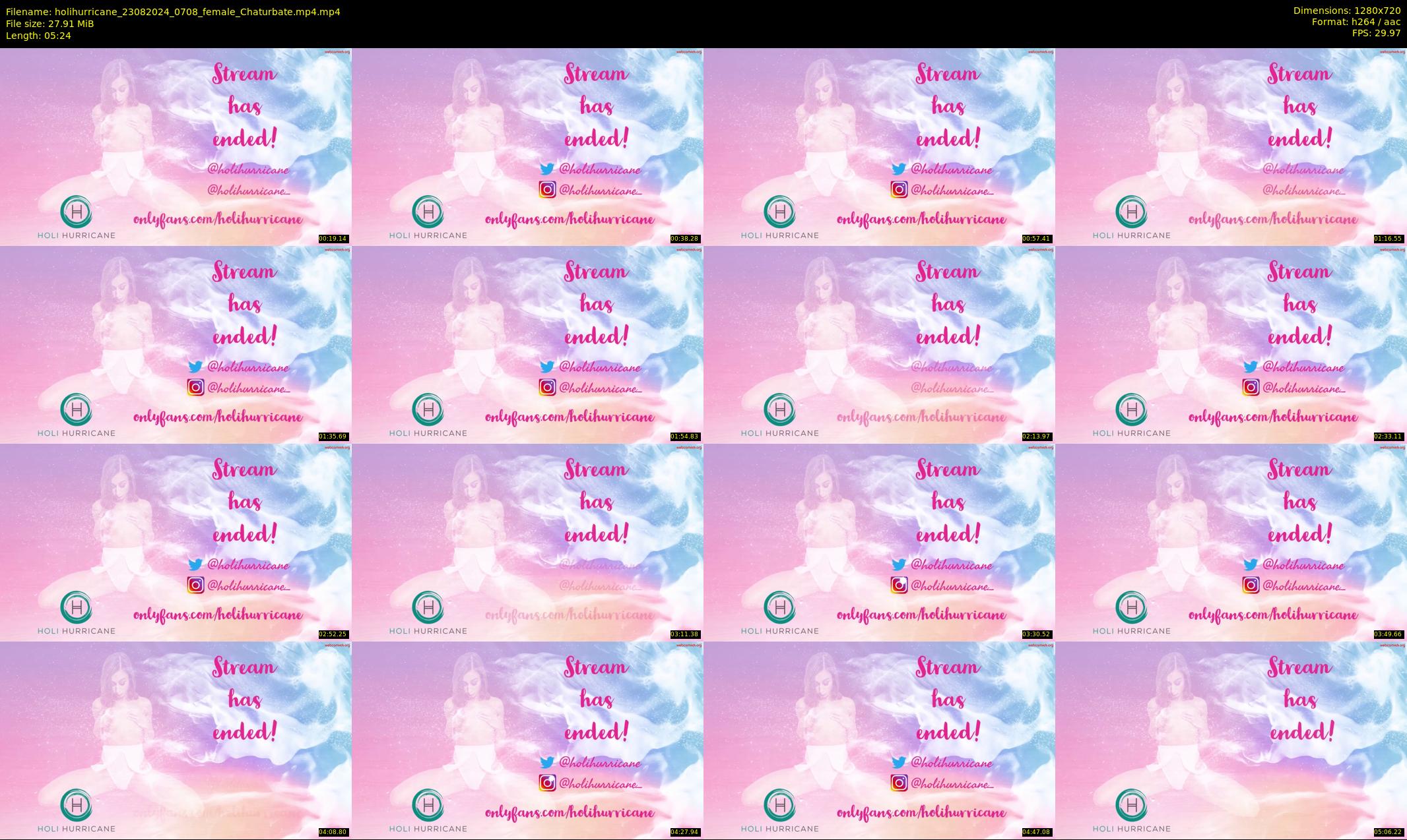 holihurricane — 6 minute Chaturbate female cam show recording, 720p, Aug 23, 2024
