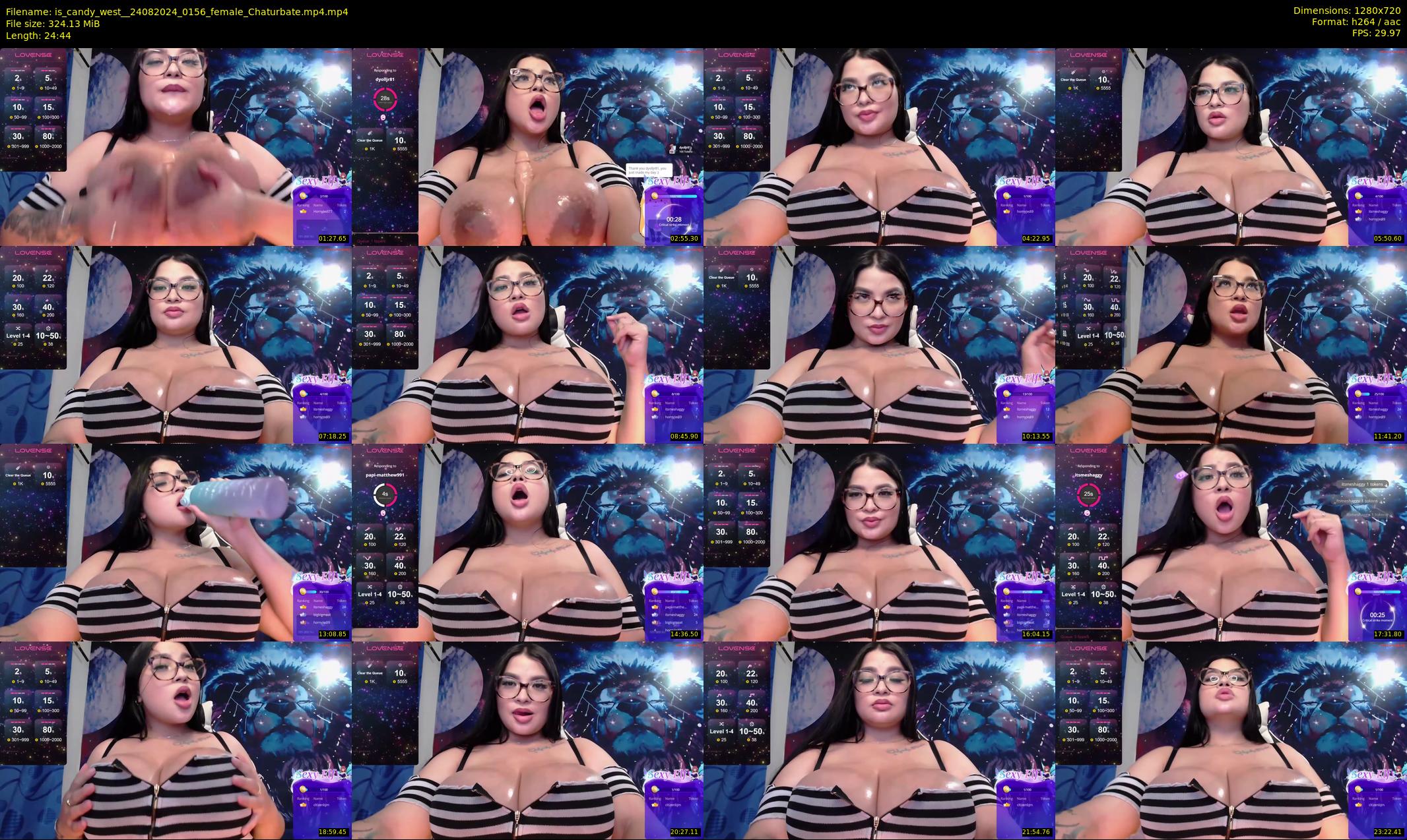 is_candy_west_ — 25 minute Chaturbate female cam show recording, 720p, Aug 24, 2024