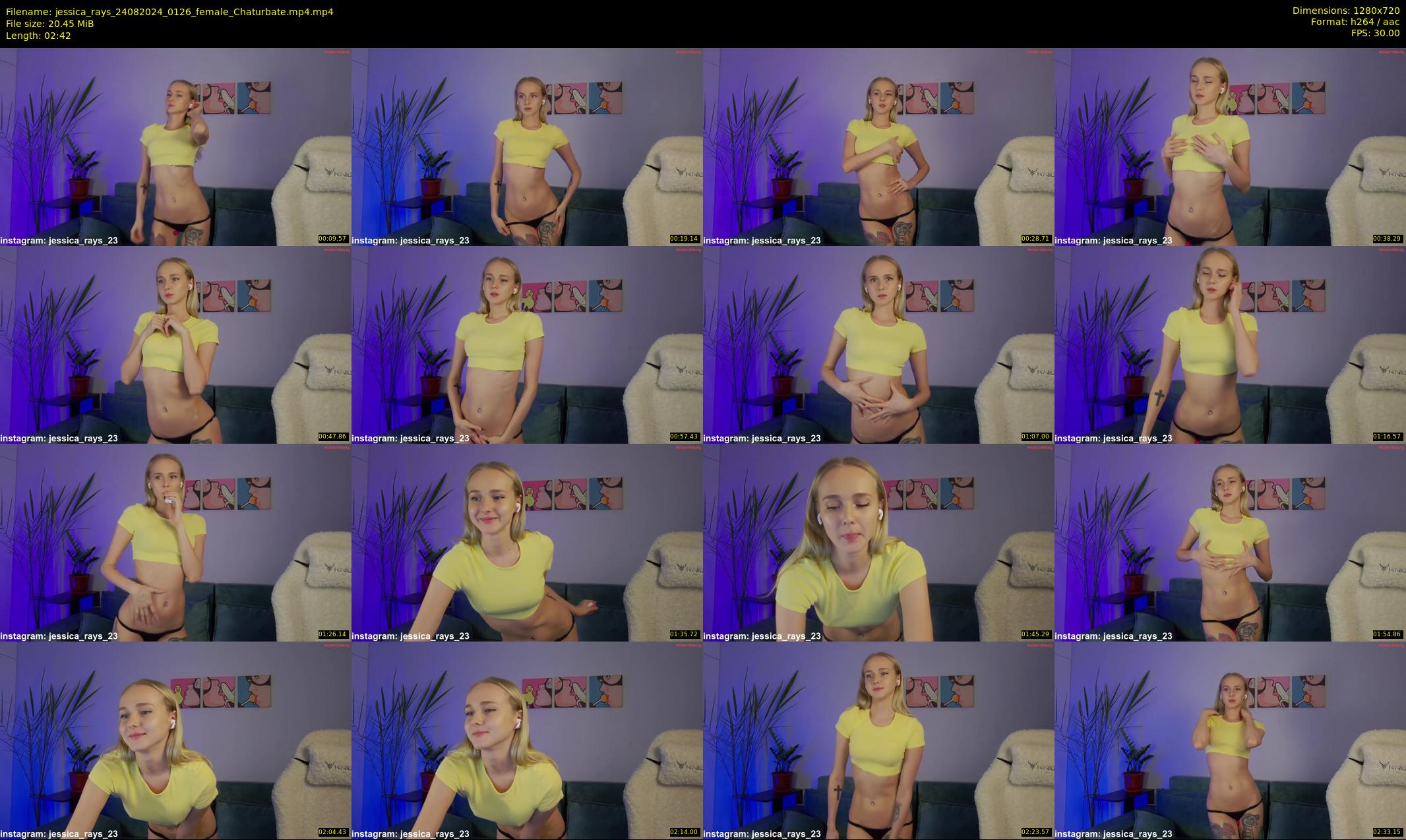 jessica_rays — 3 minute Chaturbate couple cam show recording, 720p, Aug 24, 2024