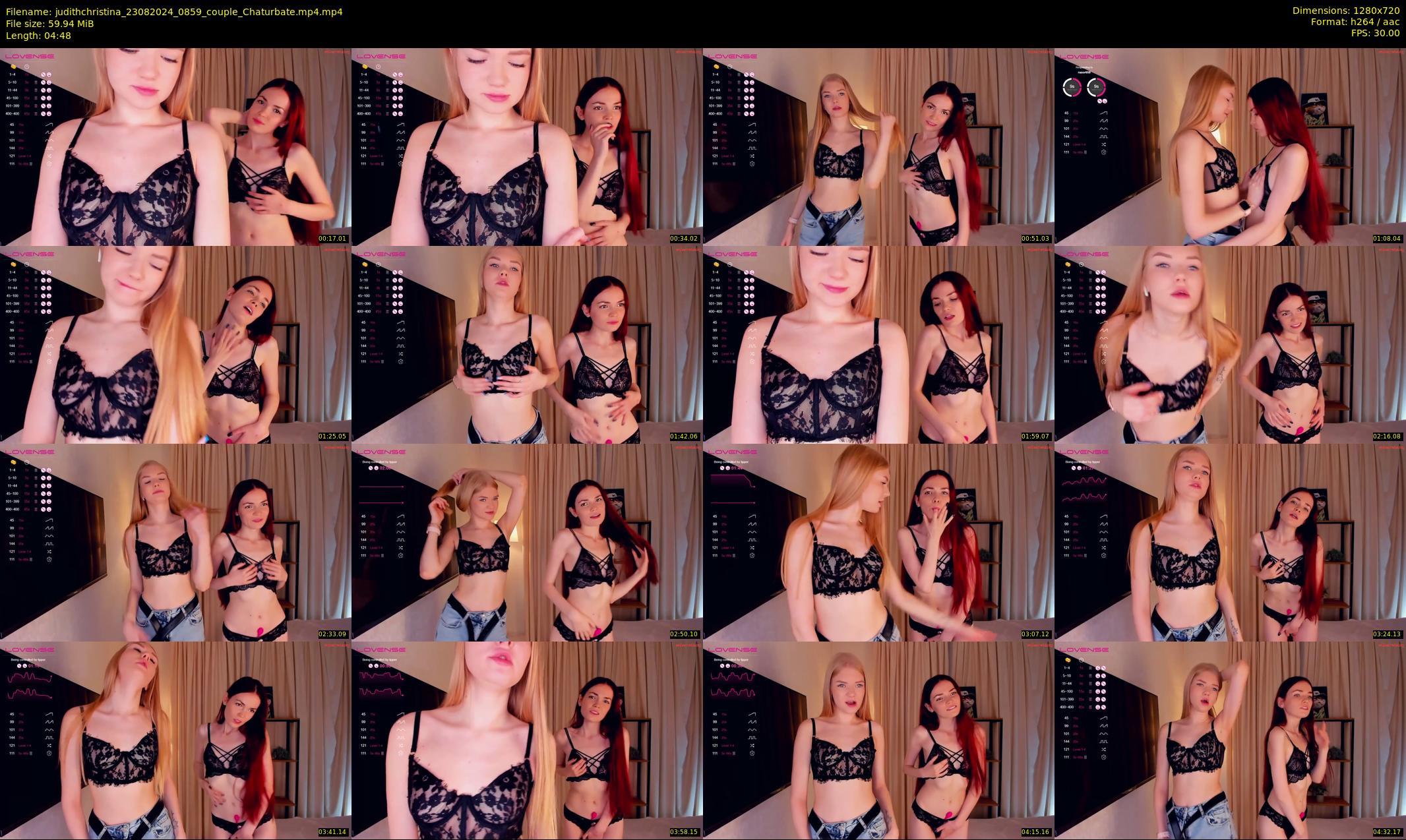 judithchristina — 5 minute Chaturbate female cam show recording, 720p, Aug 23, 2024