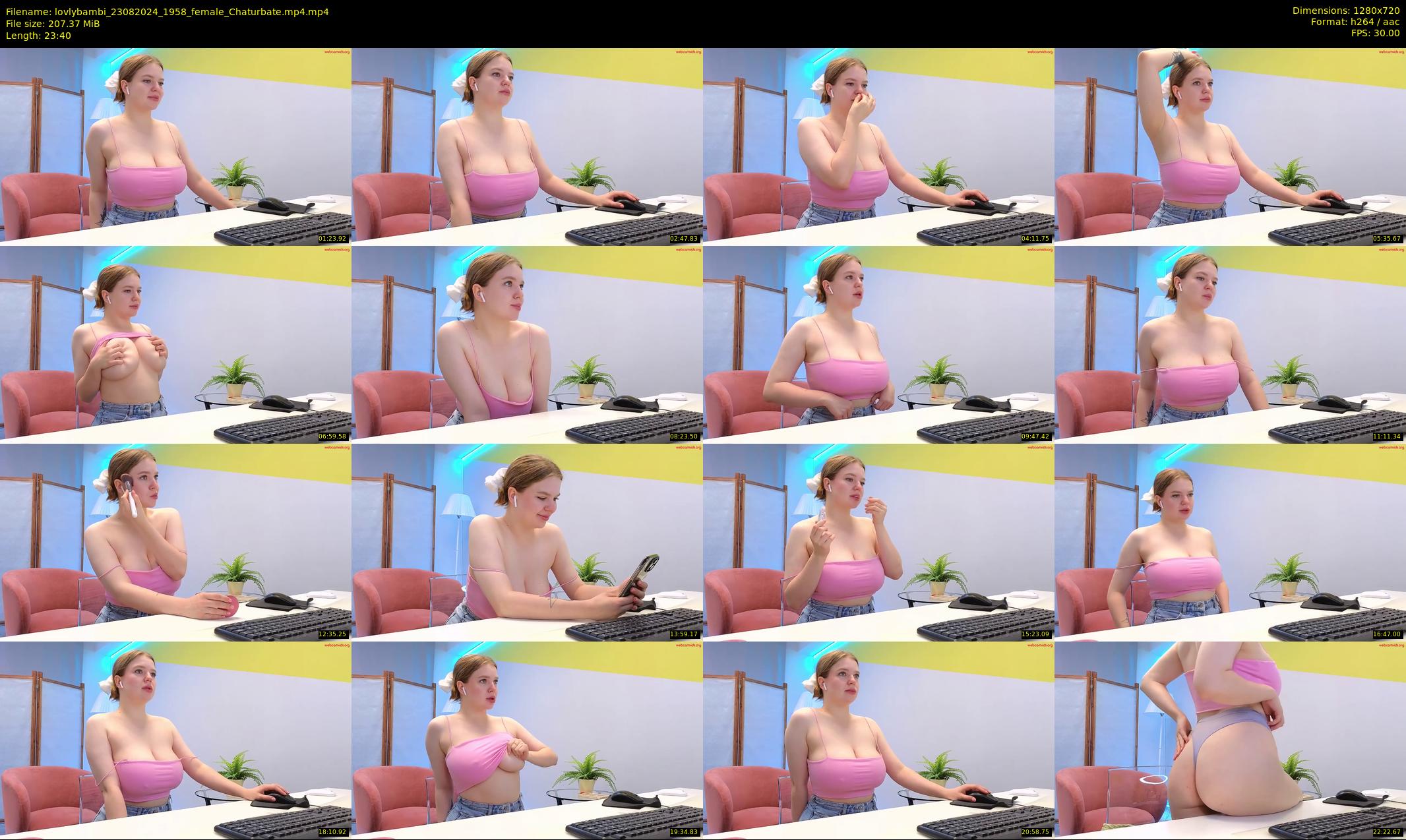 lovlybambi — 24 minute Chaturbate female cam show recording, 720p, Aug 23, 2024