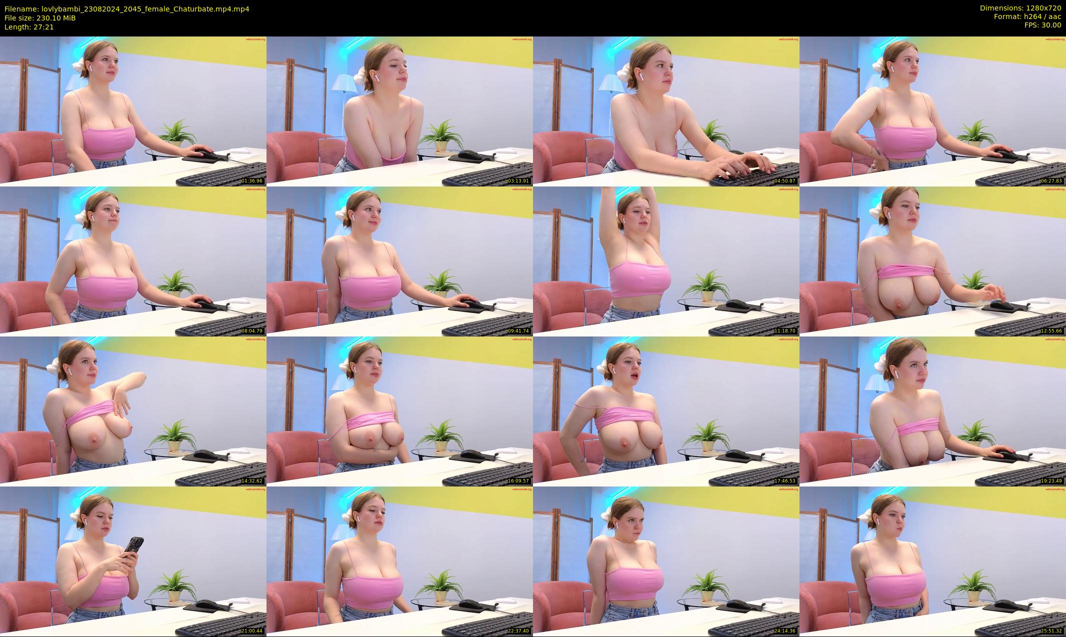 lovlybambi — 28 minute Chaturbate female cam show recording, 720p, Aug 23, 2024