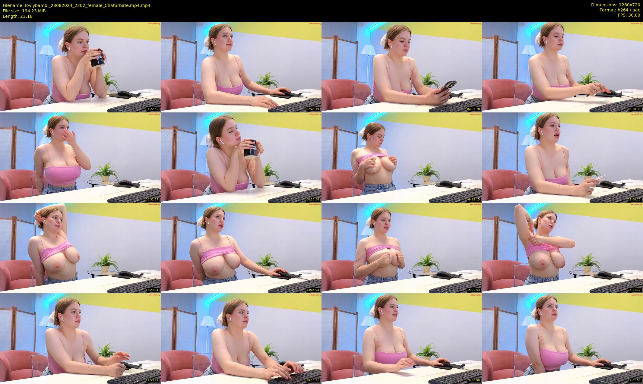 lovlybambi — 24 minute Chaturbate female cam show recording, 720p, Aug 23, 2024