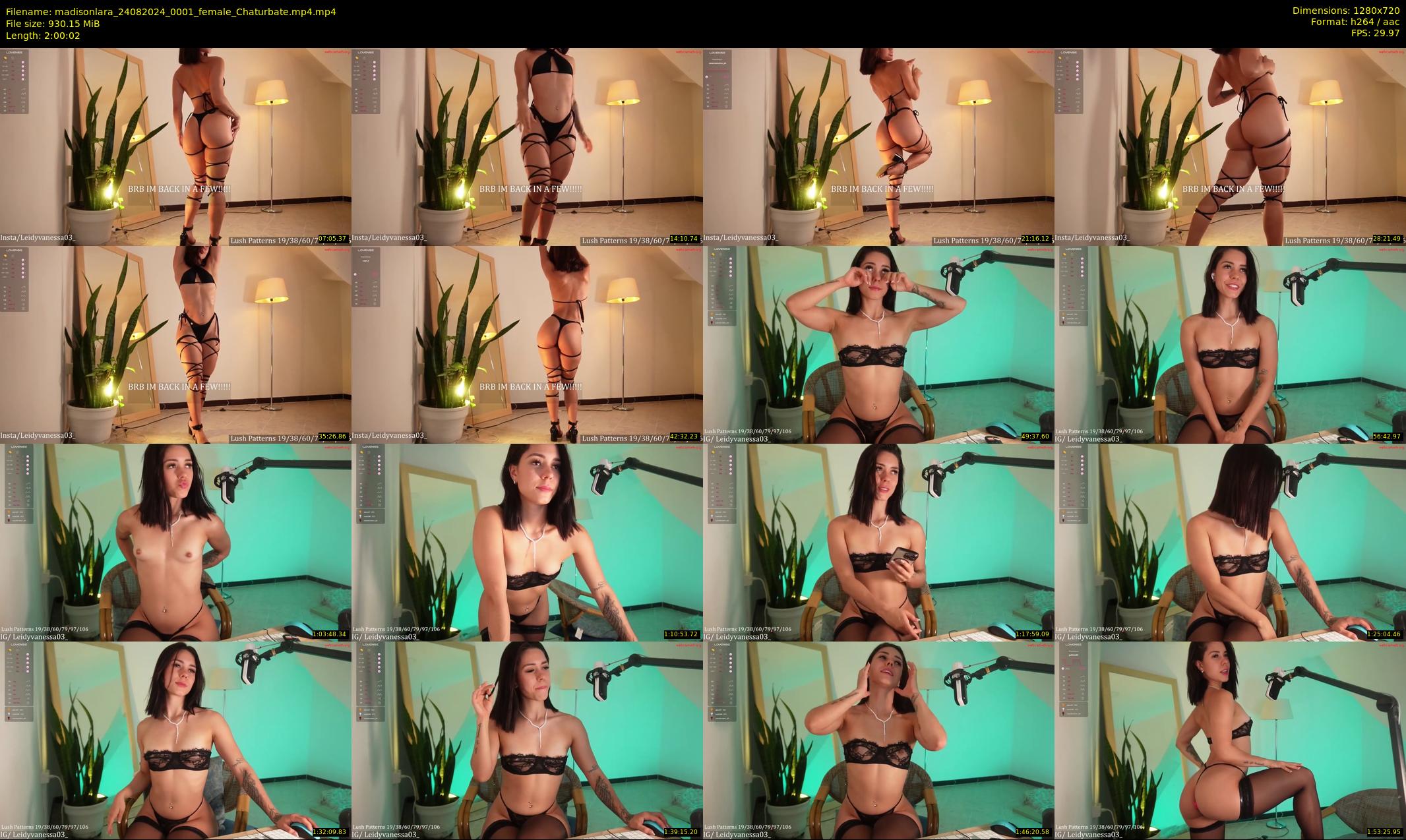 madisonlara — 121 minute Chaturbate female cam show recording, 720p, Aug 24, 2024