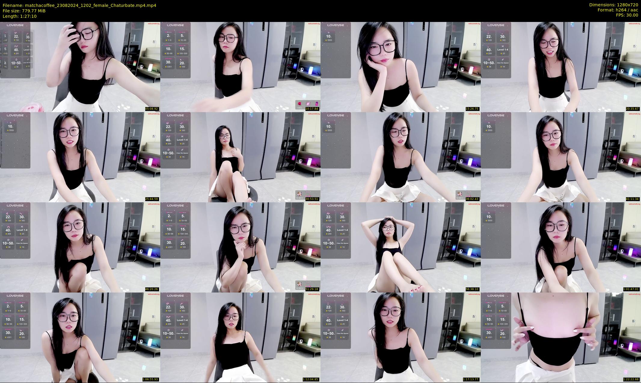 matchacoffee — 88 minute Chaturbate female cam show recording, 720p, Aug 23, 2024