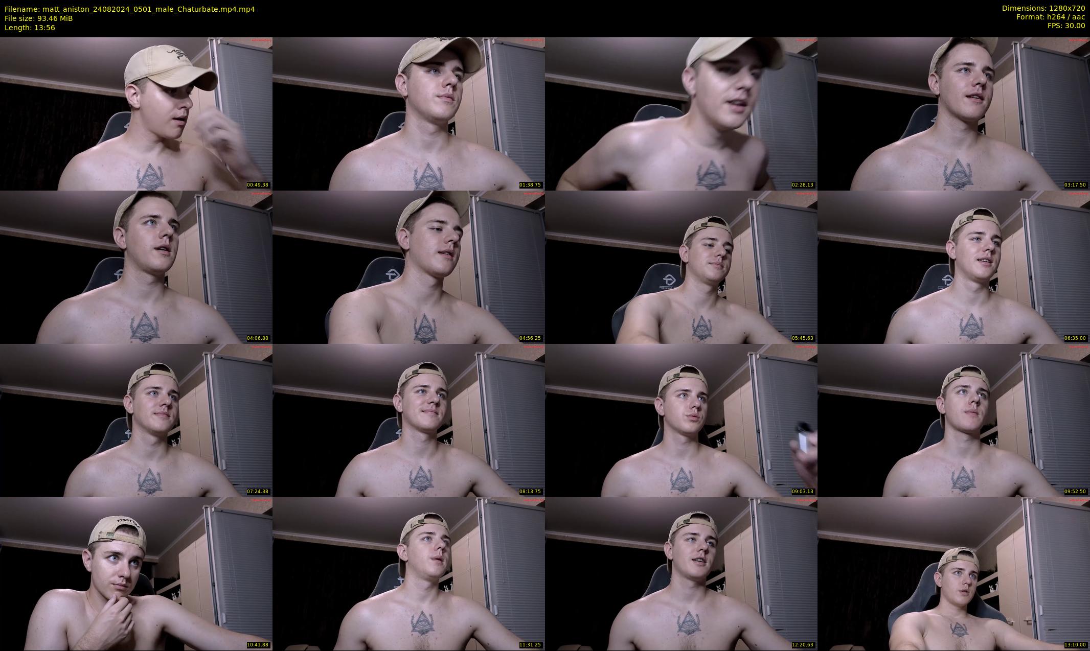 matt_aniston — 14 minute Chaturbate male cam show recording, 720p, Aug 24, 2024