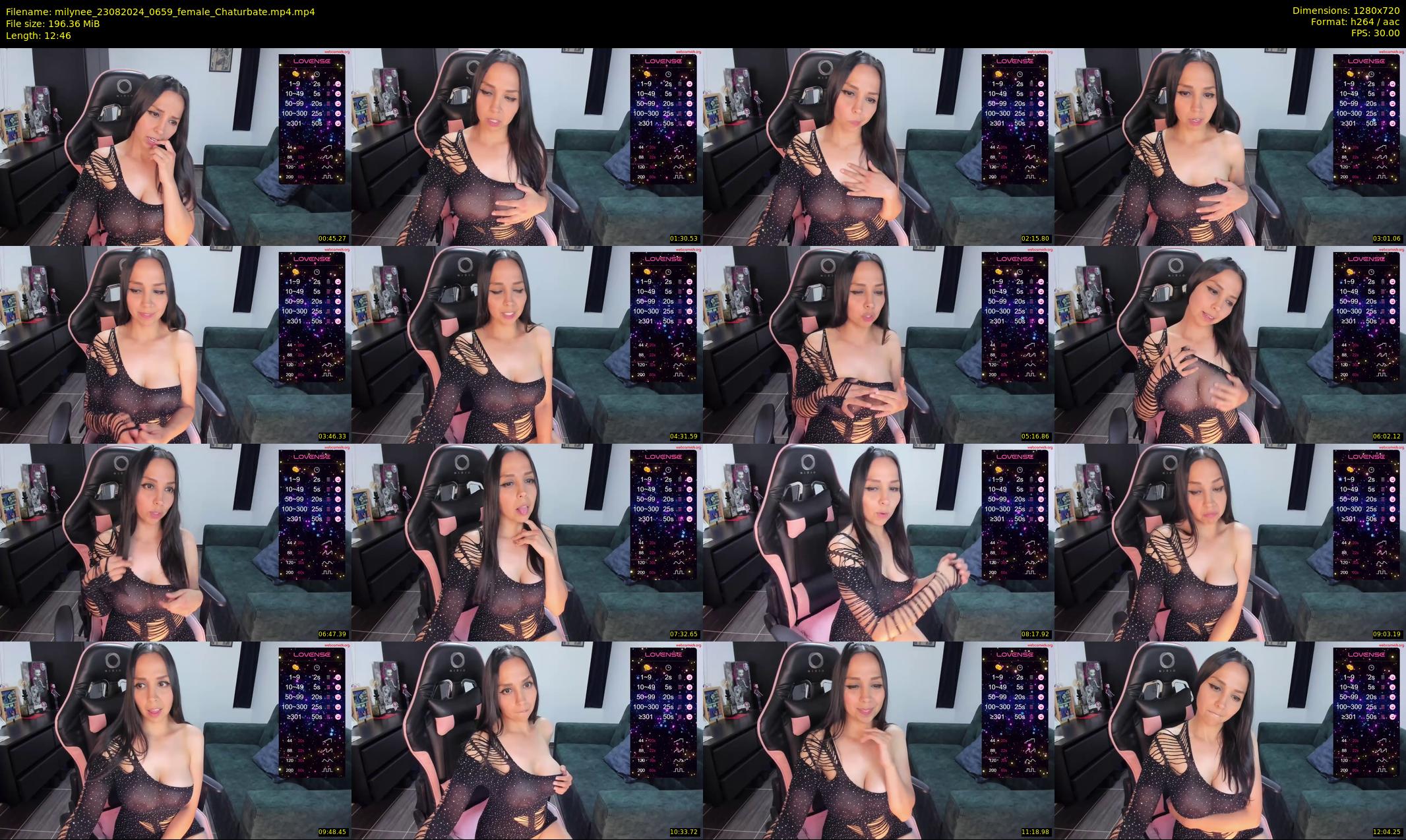 milynee — 13 minute Chaturbate female cam show recording, 720p, Aug 23, 2024