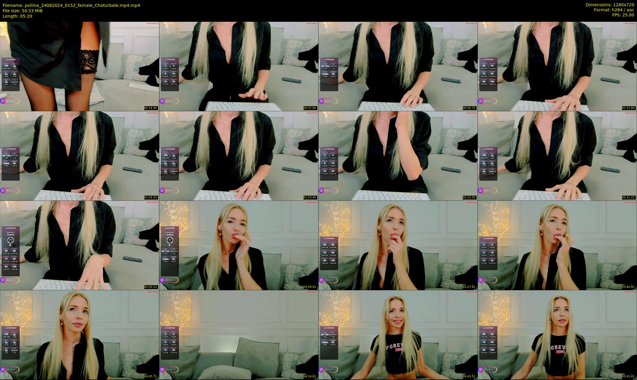 poliina — 6 minute Chaturbate female cam show recording, 720p, Aug 24, 2024