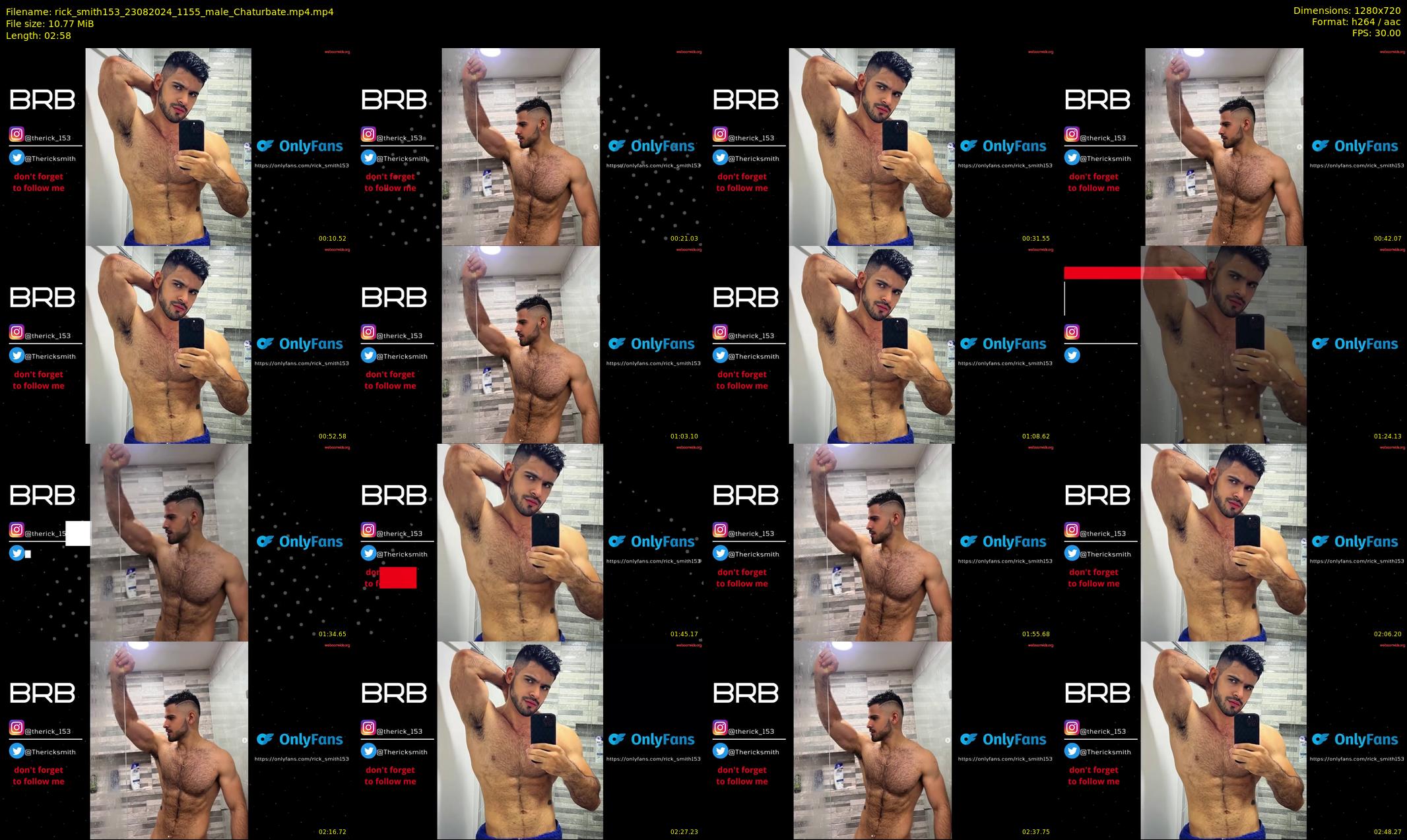 rick_smith153 — 3 minute Chaturbate male cam show recording, 720p, Aug 23, 2024