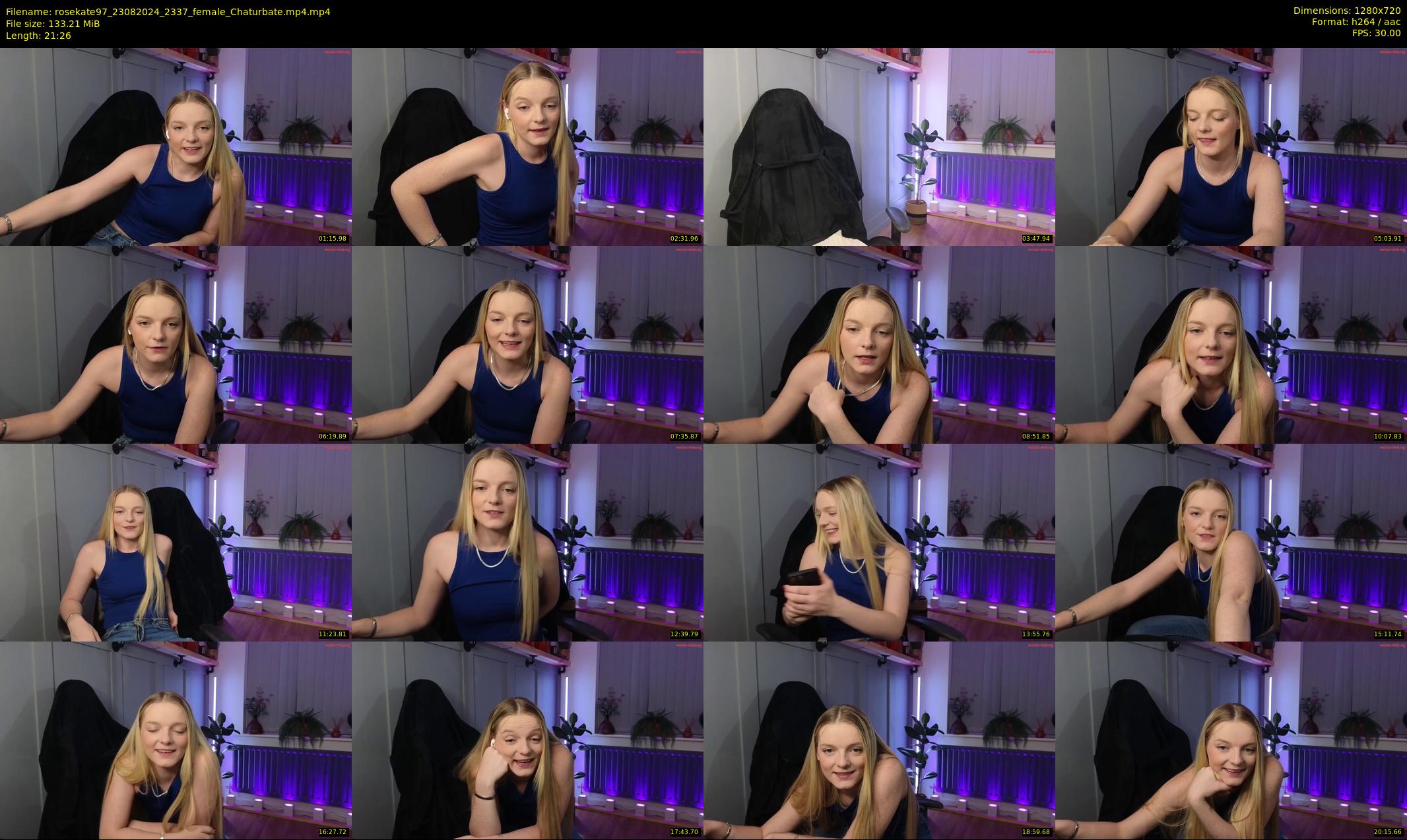 rosekate97 — 22 minute Chaturbate female cam show recording, 720p, Aug 23, 2024