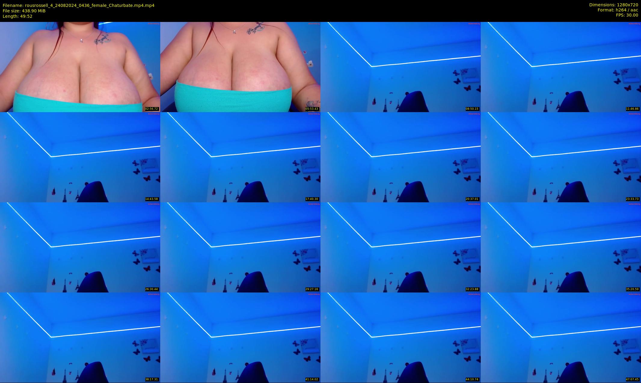 rousrossell_4 — 50 minute Chaturbate female cam show recording, 720p, Aug 24, 2024