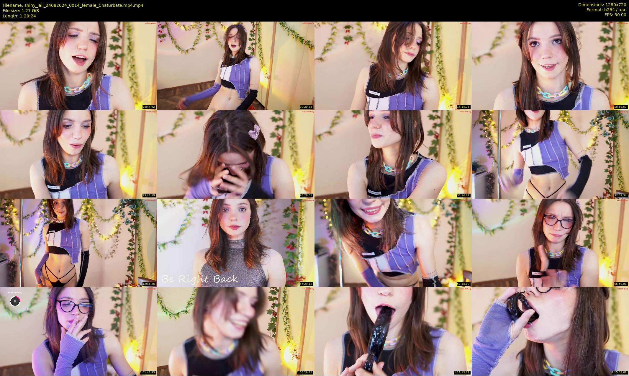 shiny_jail — 81 minute Chaturbate female cam show recording, 720p, Aug 24, 2024