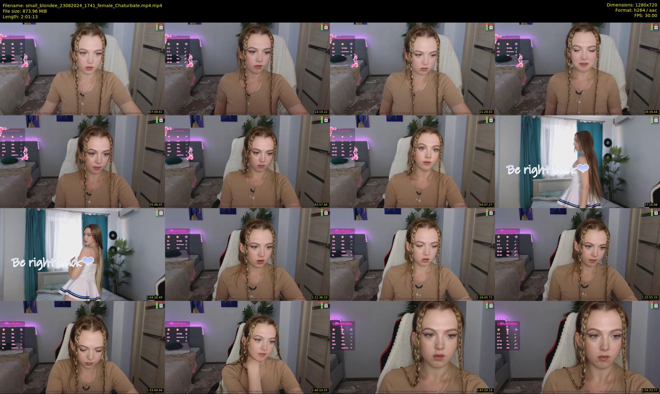 small_blondee — 122 minute Chaturbate female cam show recording, 720p, Aug 23, 2024