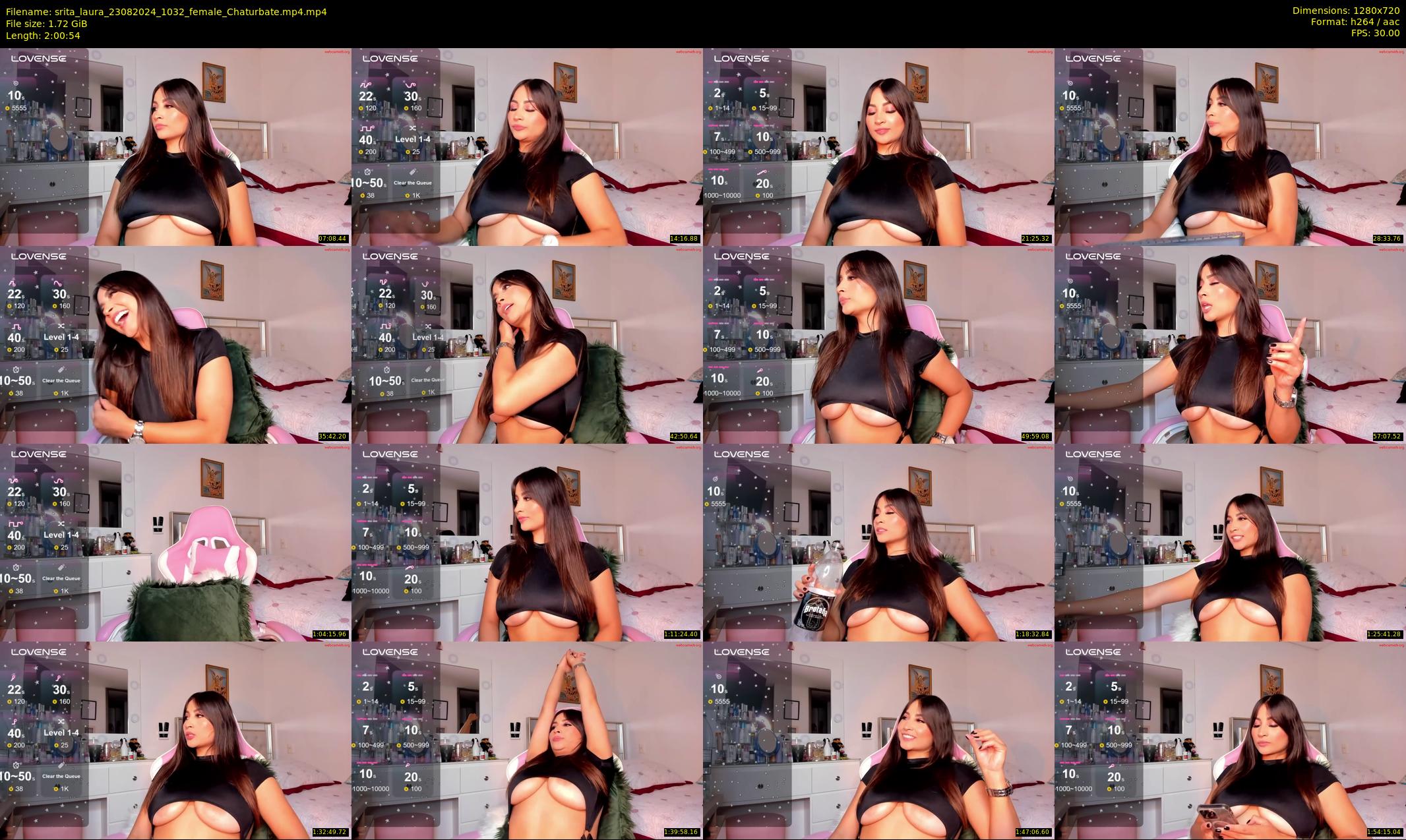 srita_laura — 121 minute Chaturbate female cam show recording, 720p, Aug 23, 2024