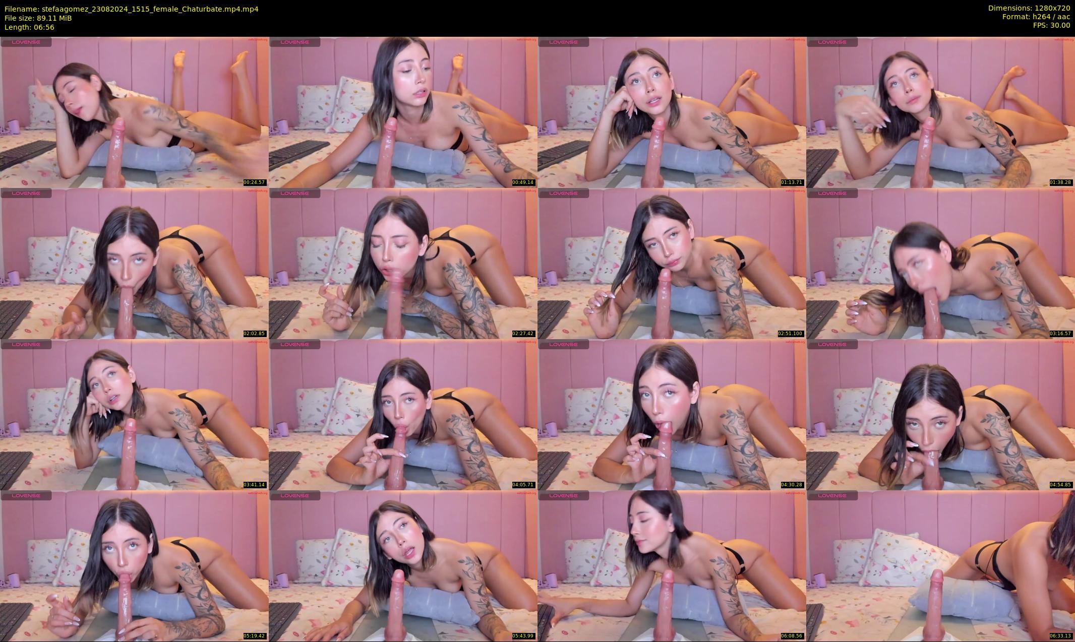 stefaagomez — 7 minute Chaturbate female cam show recording, 720p, Aug 23, 2024