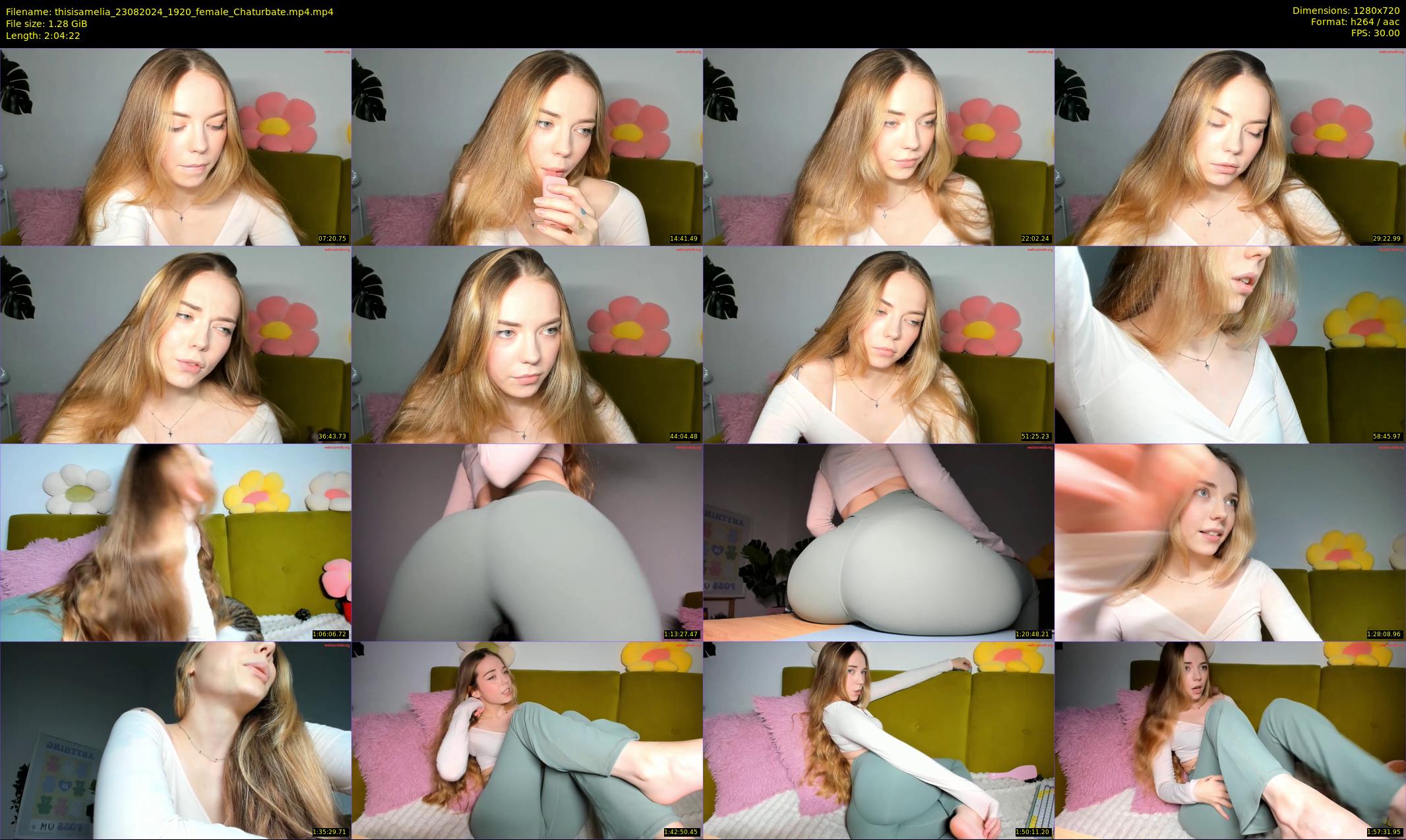 thisisamelia — 125 minute Chaturbate female cam show recording, 720p, Aug 23, 2024