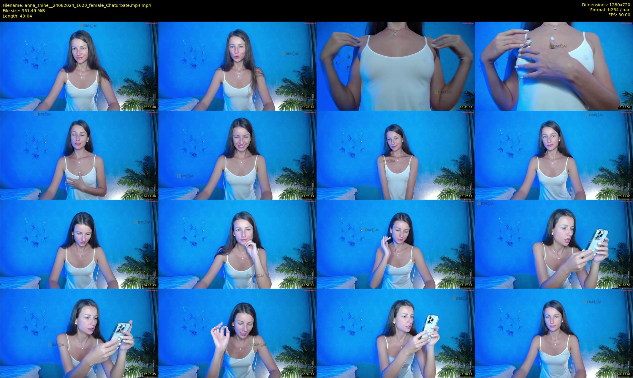 anna_shine_ — 50 minute Chaturbate female cam show recording, 720p, Aug 24, 2024