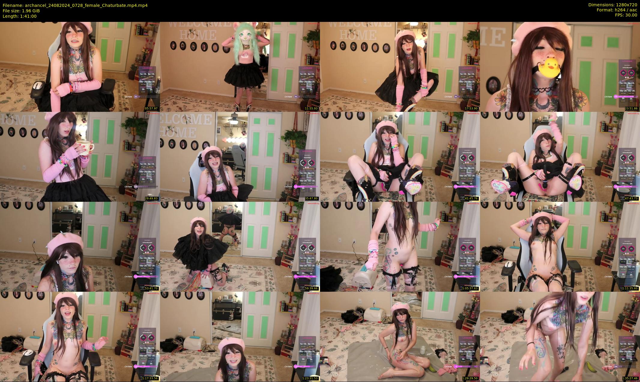 archancel — 101 minute Chaturbate female cam show recording, 720p, Aug 24, 2024