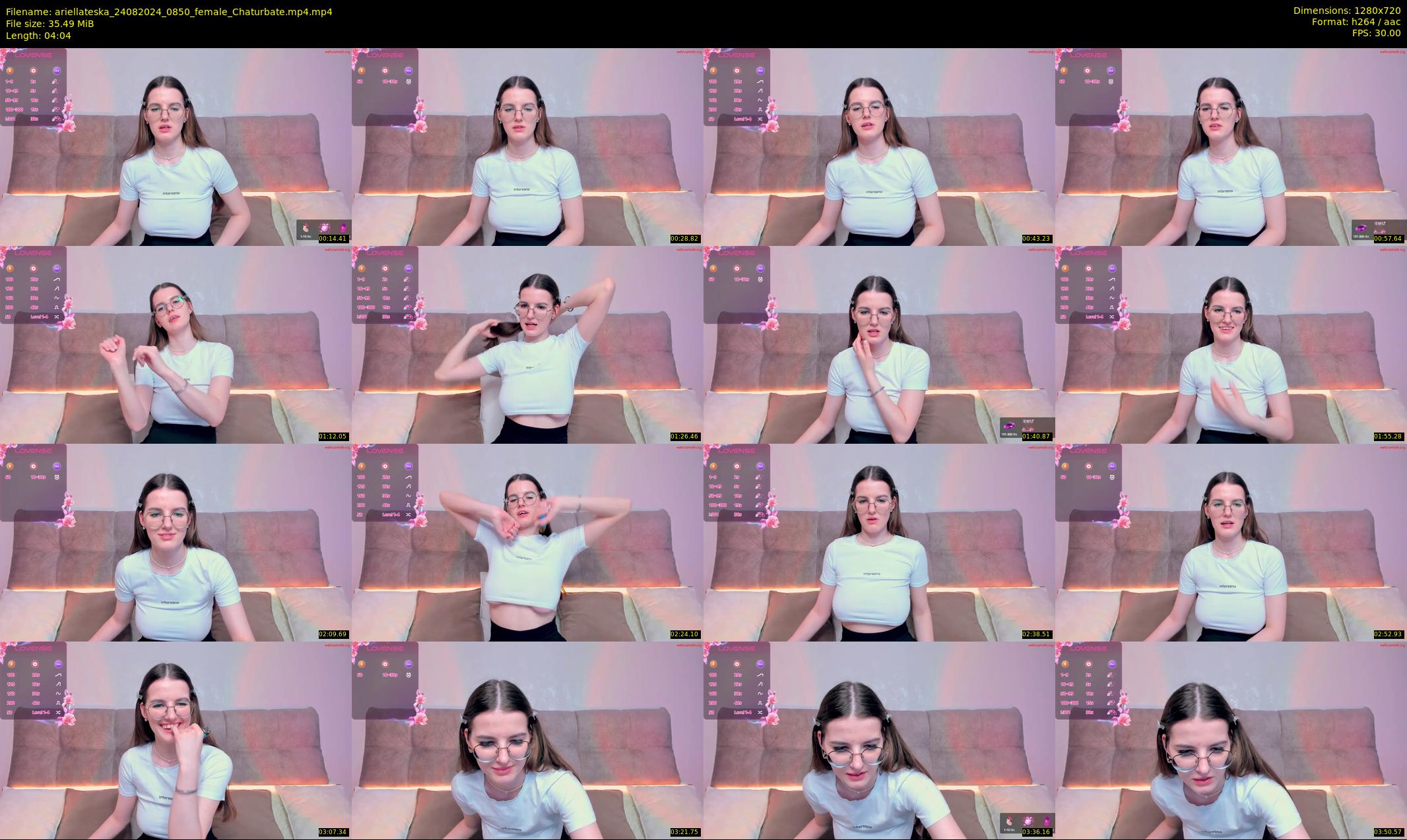 ariellateska — 5 minute Chaturbate female cam show recording, 720p, Aug 24, 2024