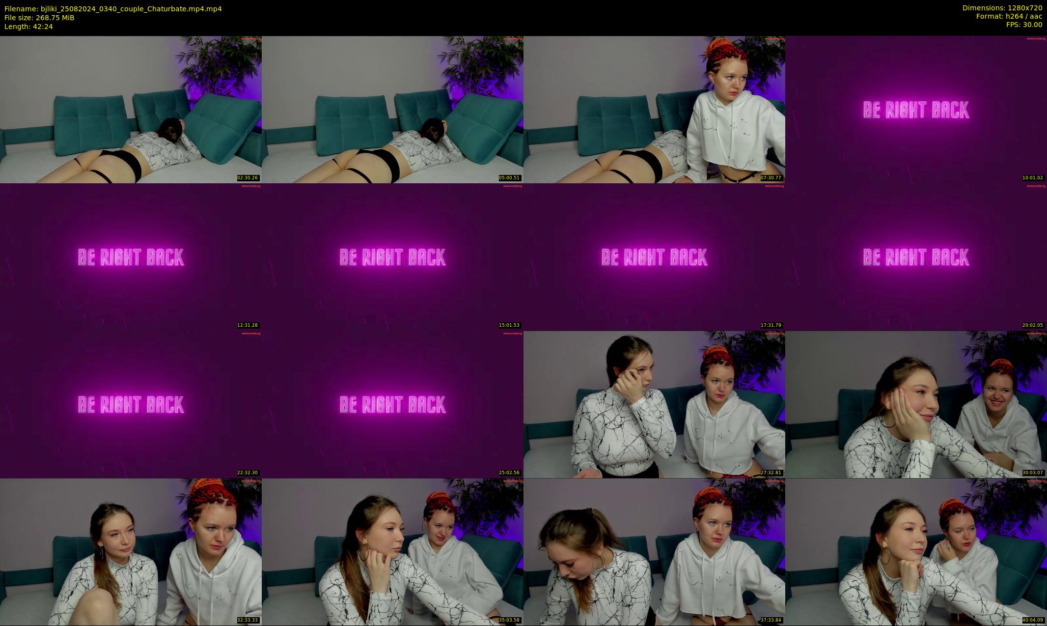 bjliki — 43 minute Chaturbate couple cam show recording, 720p, Aug 25, 2024