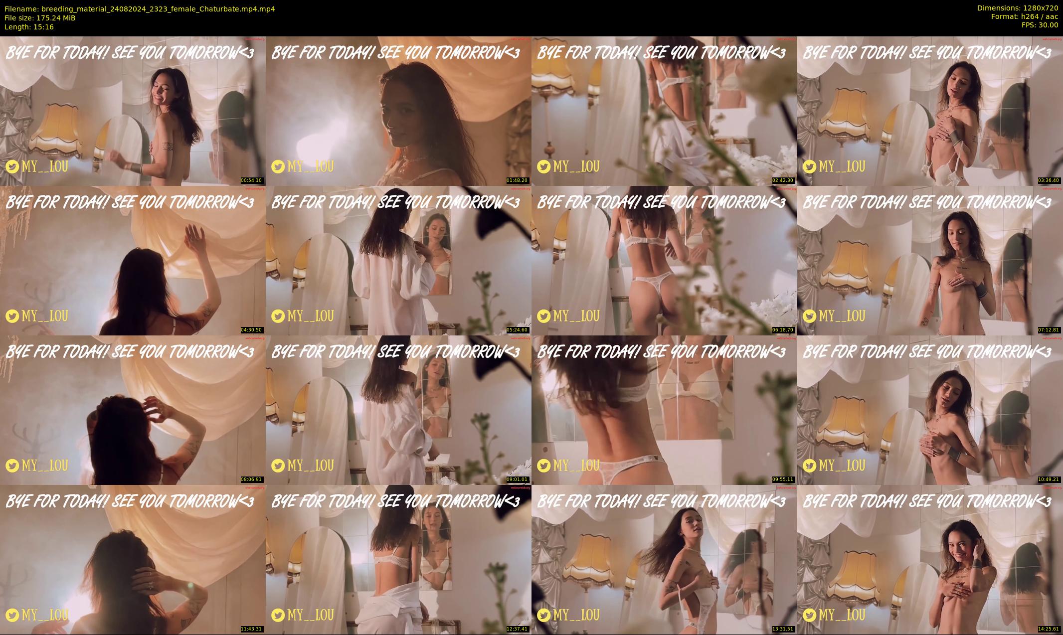 breeding_material — 16 minute Chaturbate female cam show recording, 720p, Aug 24, 2024