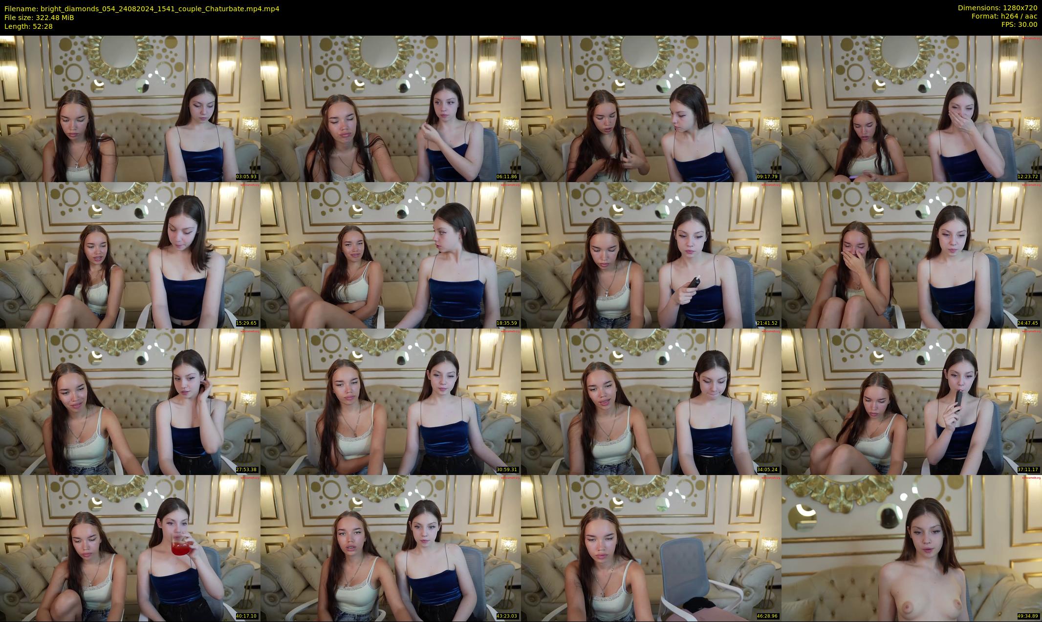 bright_diamonds_054 — 53 minute Chaturbate couple cam show recording, 720p, Aug 24, 2024