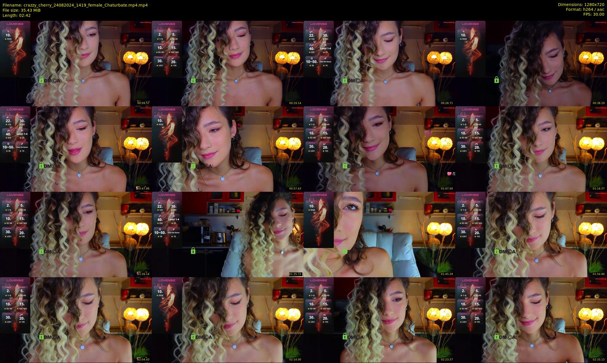 crazzy_cherry — 3 minute Chaturbate female cam show recording, 720p, Aug 24, 2024