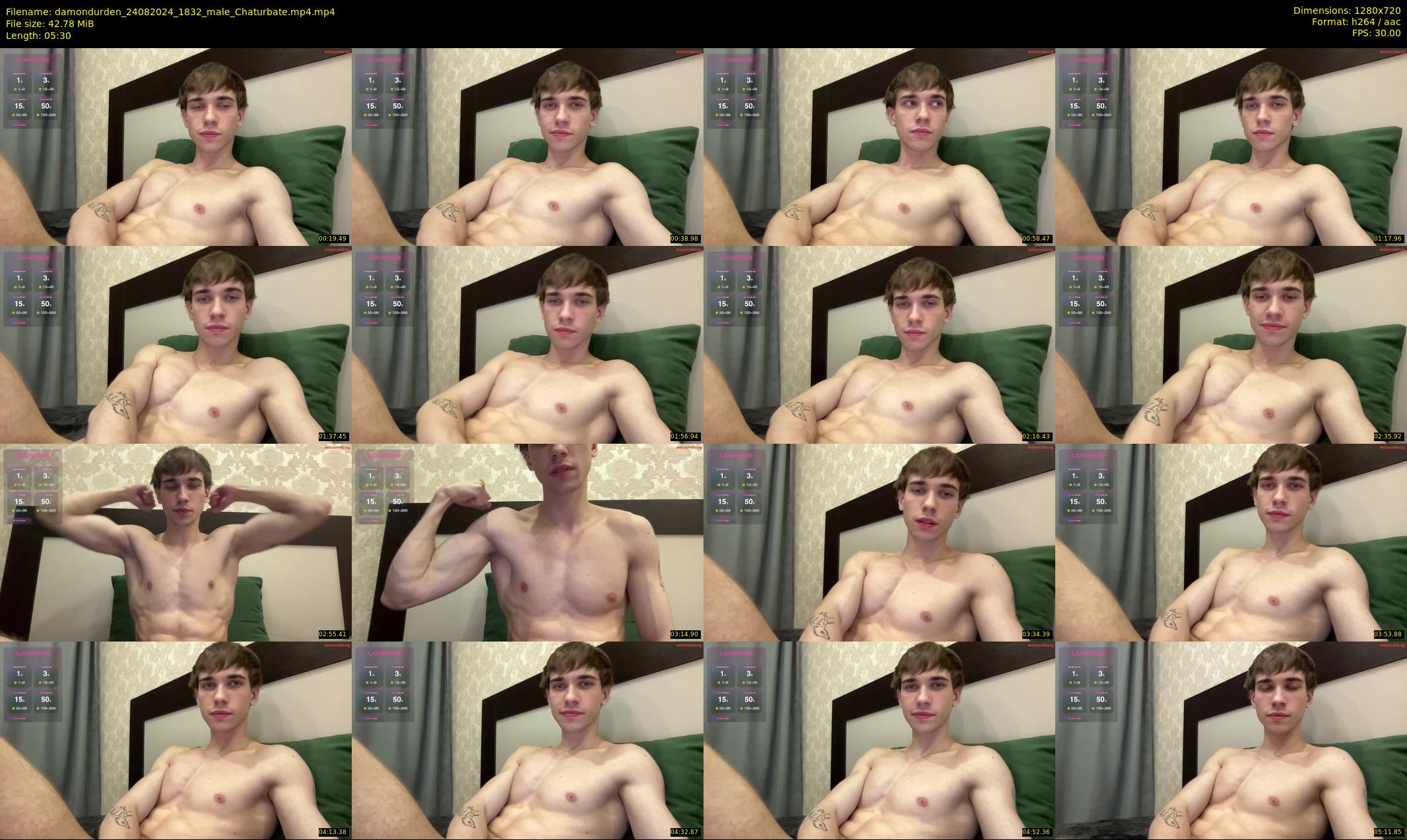 damondurden — 6 minute Chaturbate male cam show recording, 720p, Aug 24, 2024