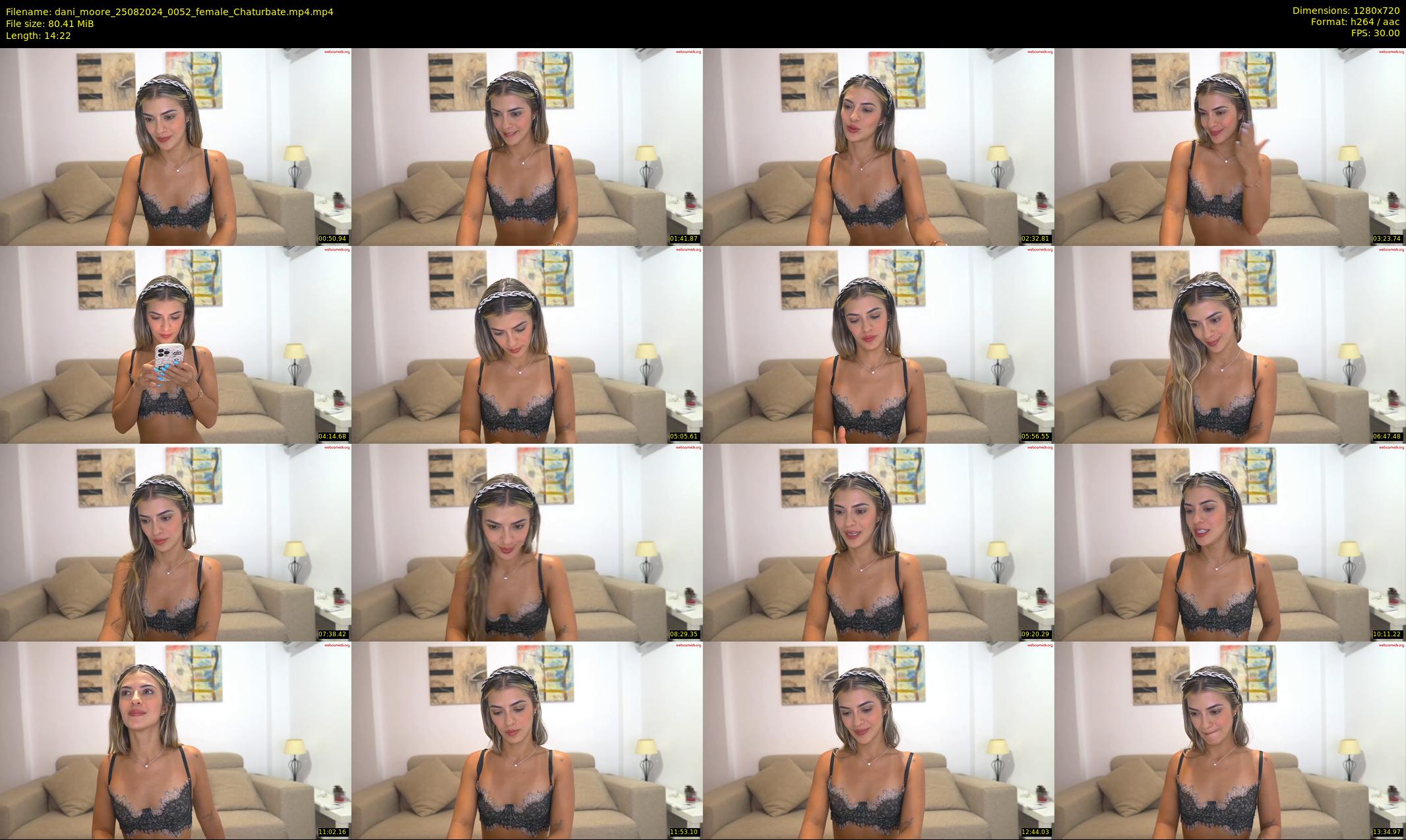 dani_moore — 15 minute Chaturbate female cam show recording, 720p, Aug 25, 2024