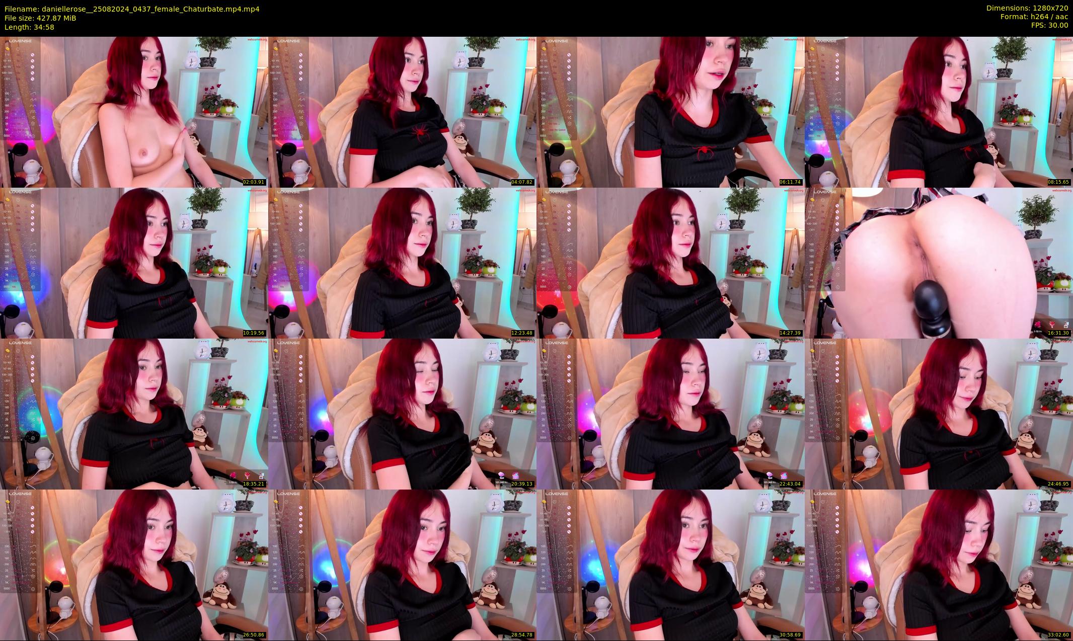 daniellerose_ — 35 minute Chaturbate female cam show recording, 720p, Aug 25, 2024