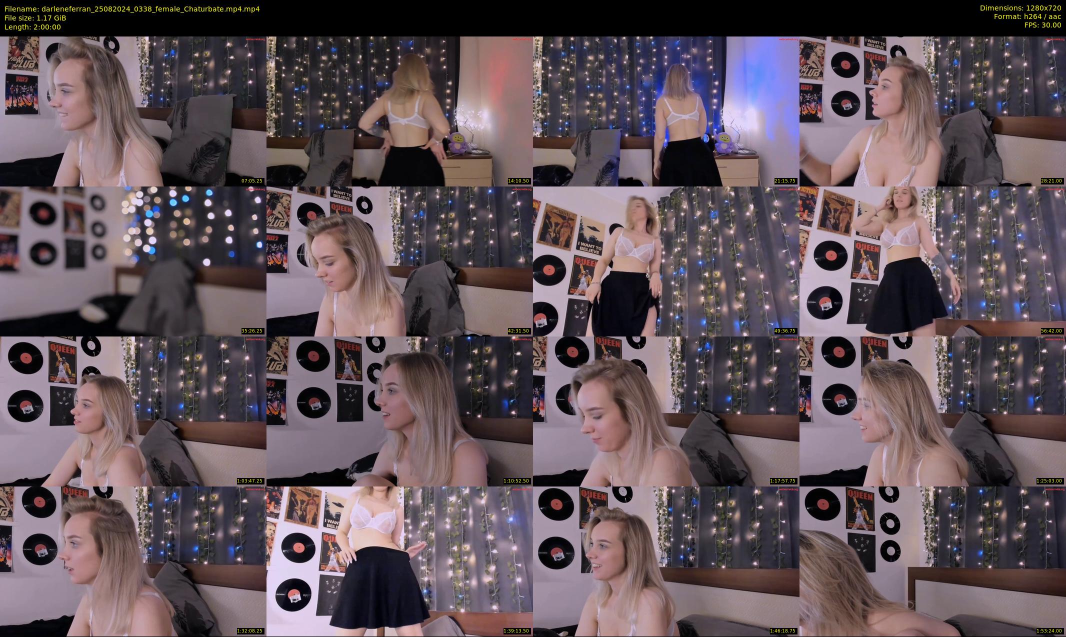 darleneferran — 120 minute Chaturbate female cam show recording, 720p, Aug 25, 2024
